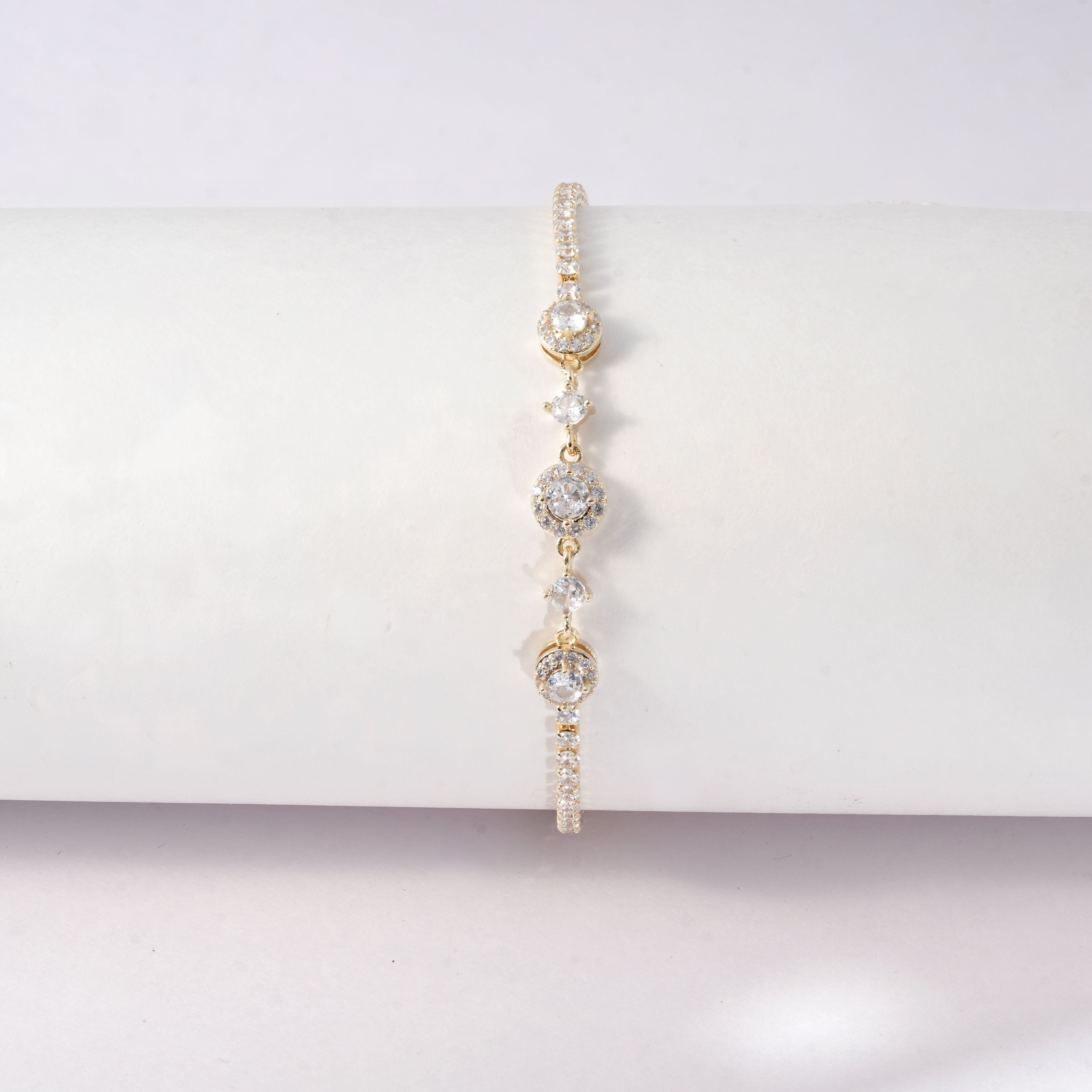 Stylish Dimond Connect Bracelet – Trendy Jewellery for Women & Girls