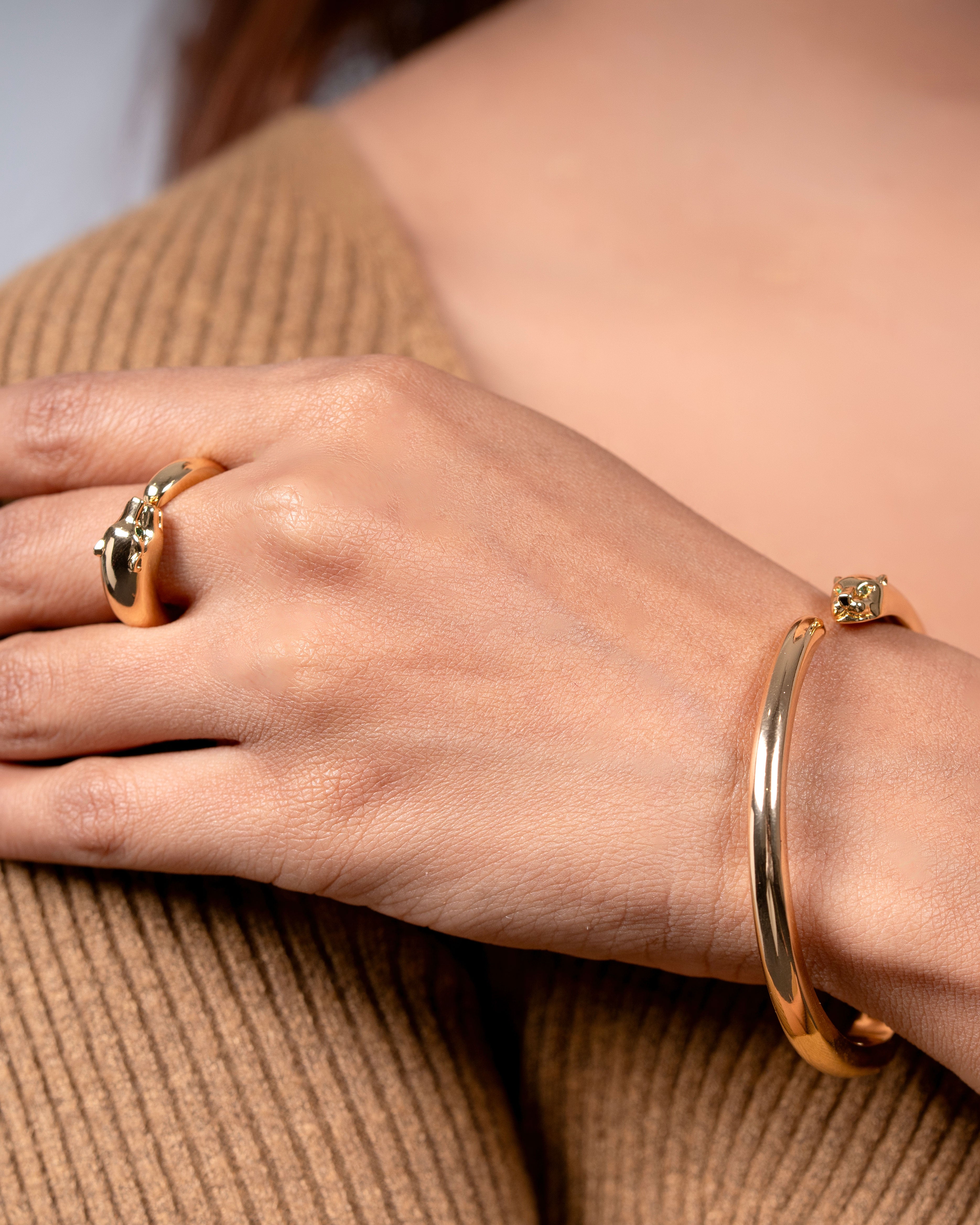 Stylish Kada Bracelet With Ring – Trendy Jewelry for Women & Girls