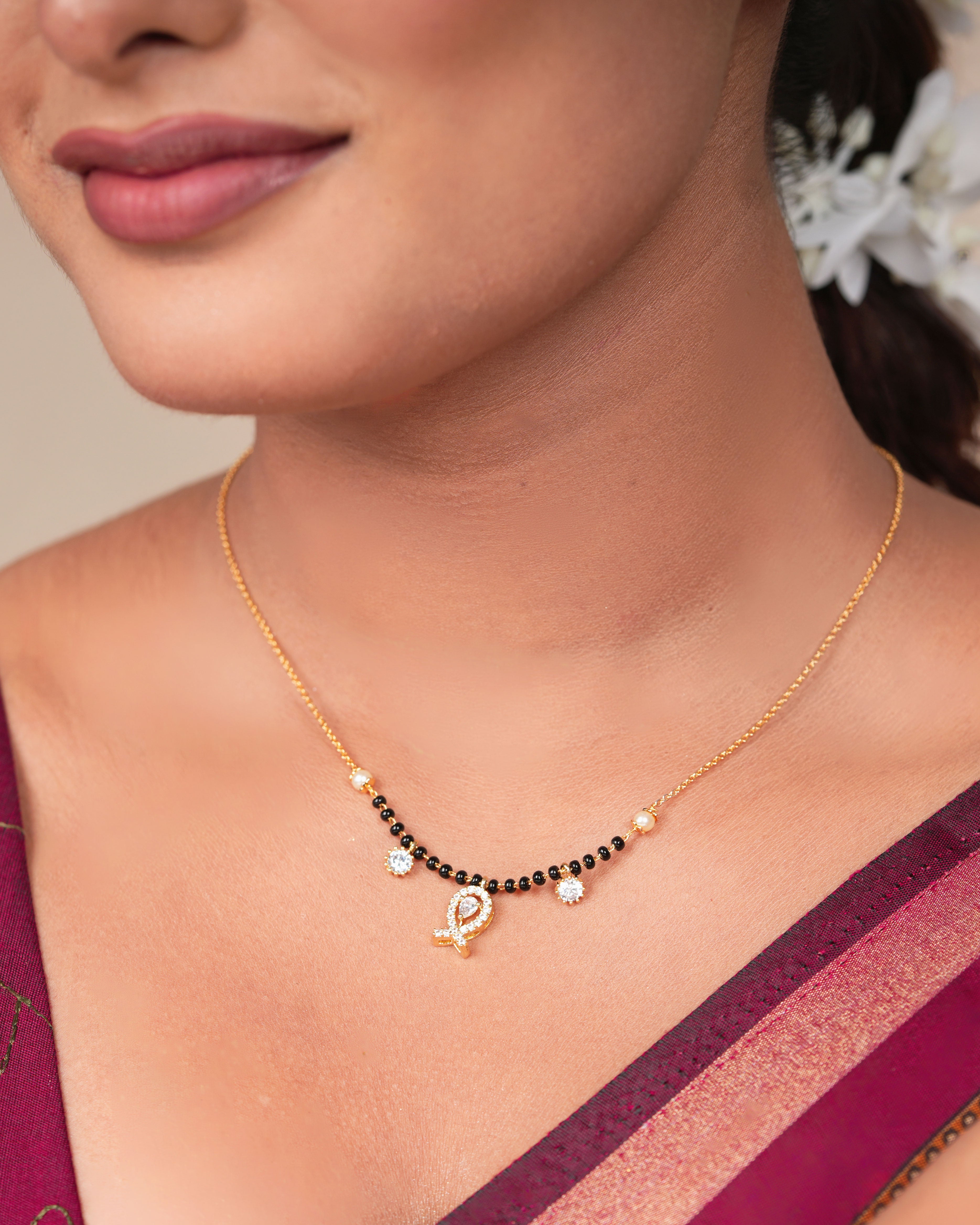 Elegant Diamond Mangalsutra Necklace – Traditional & Stylish Jewellery for Women