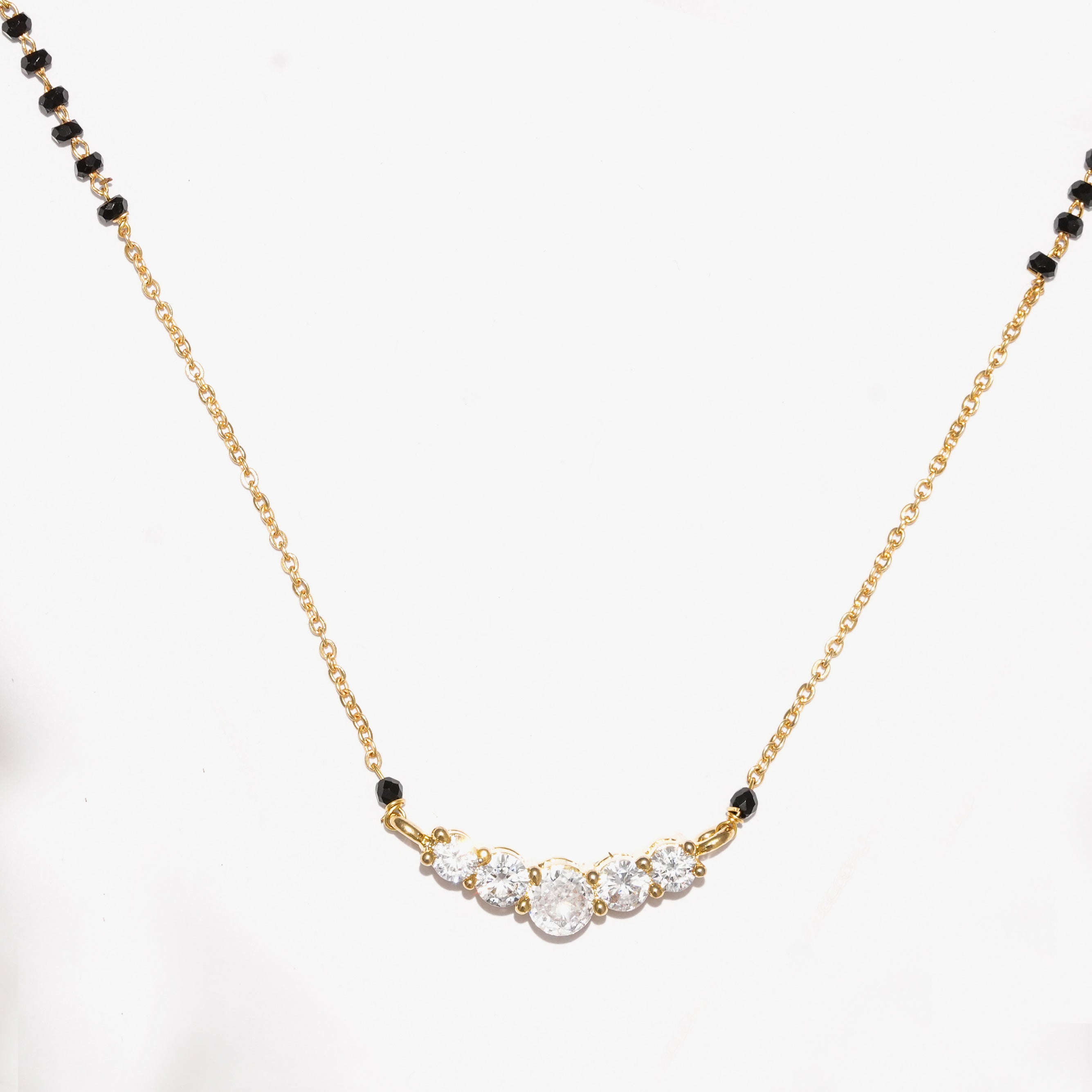 Elegant Five Type Diamond Mangalsutra Necklace – Traditional & Stylish Jewellery for Women