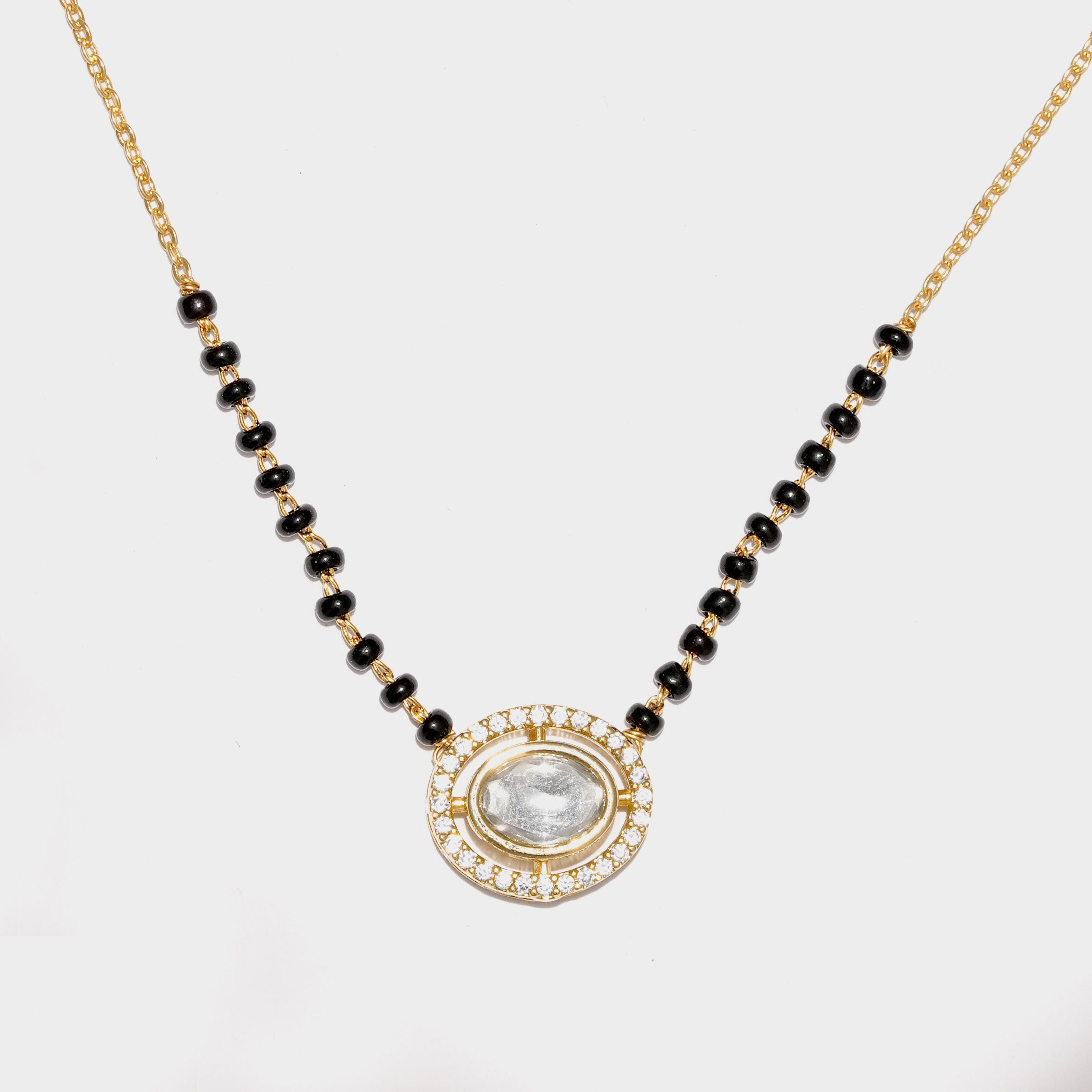 Elegant  Circle Diamond Mangalsutra Necklace – Traditional & Stylish Jewellery for Women