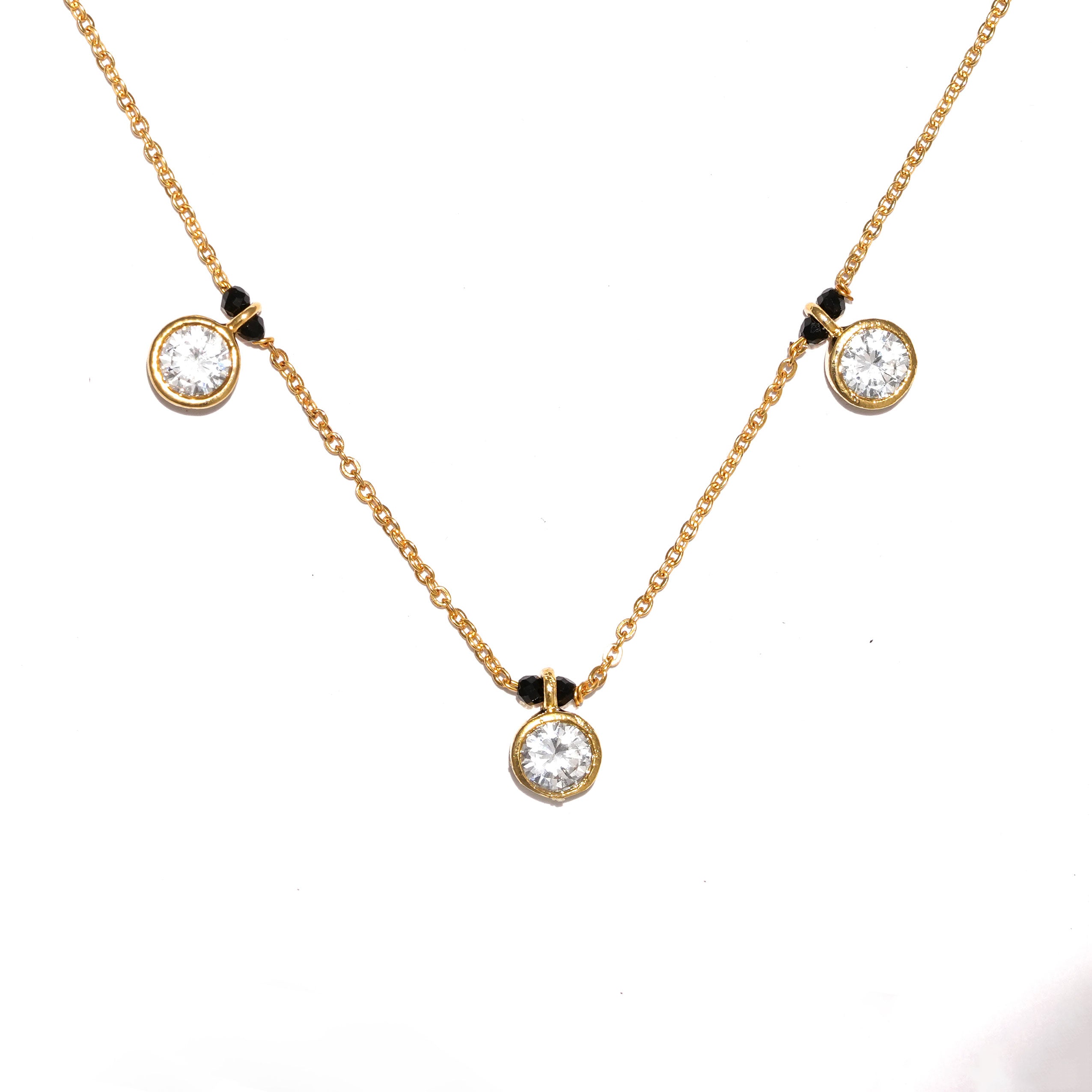 Elegant Three Type Diamond Mangalsutra Necklace – Traditional & Stylish Jewellery for Women