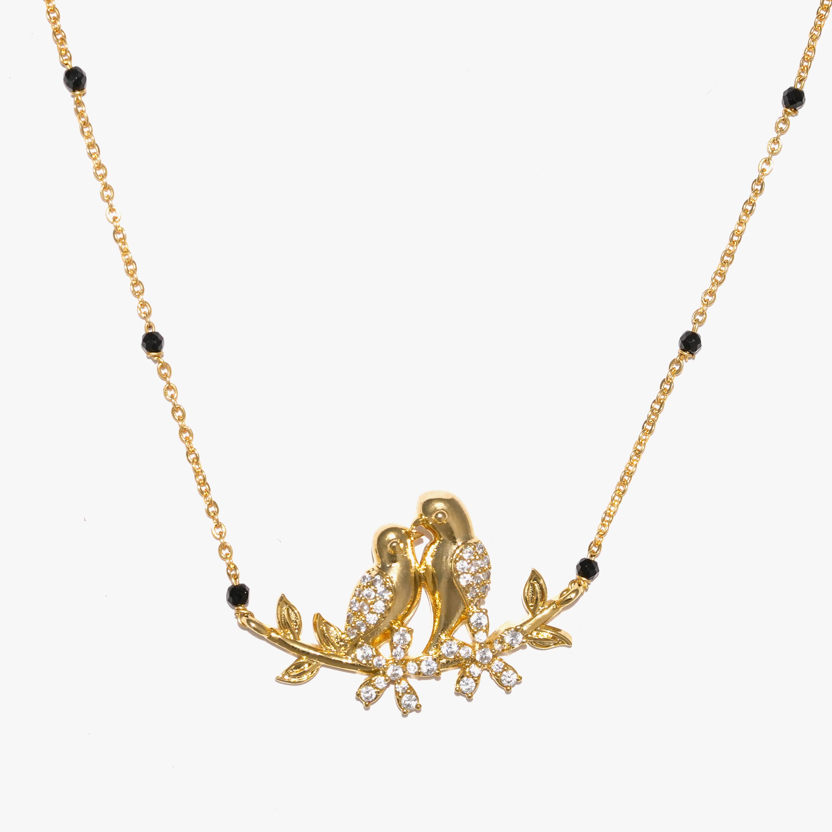 Elegant Birds Diamond Mangalsutra Necklace – Traditional & Stylish Jewellery for Women