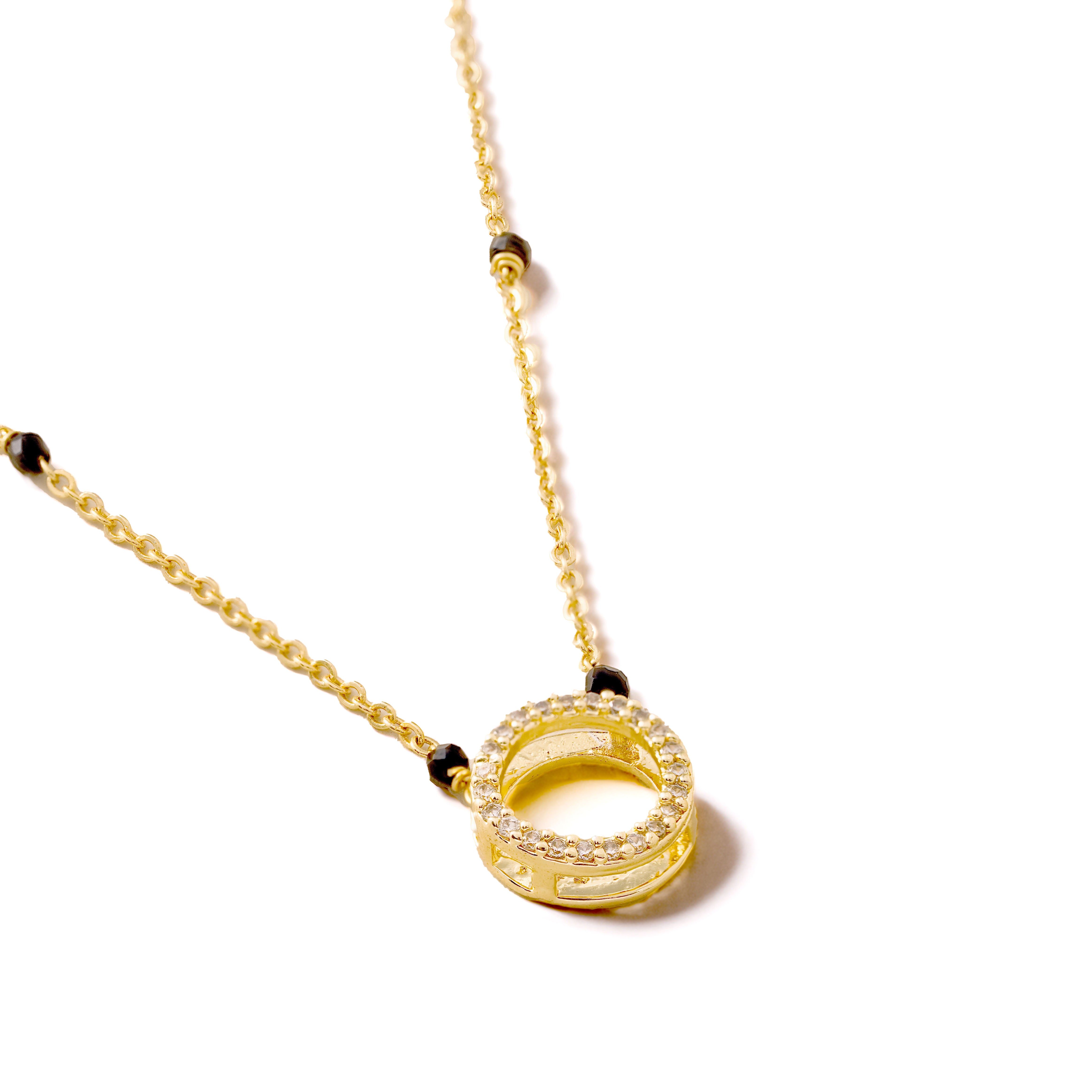 Elegant Circle Type Diamond Mangalsutra Necklace – Traditional & Stylish Jewellery for Women
