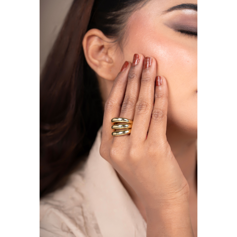 Elegant 3 liner Ring – Stylish Jewellery for Women & Girls