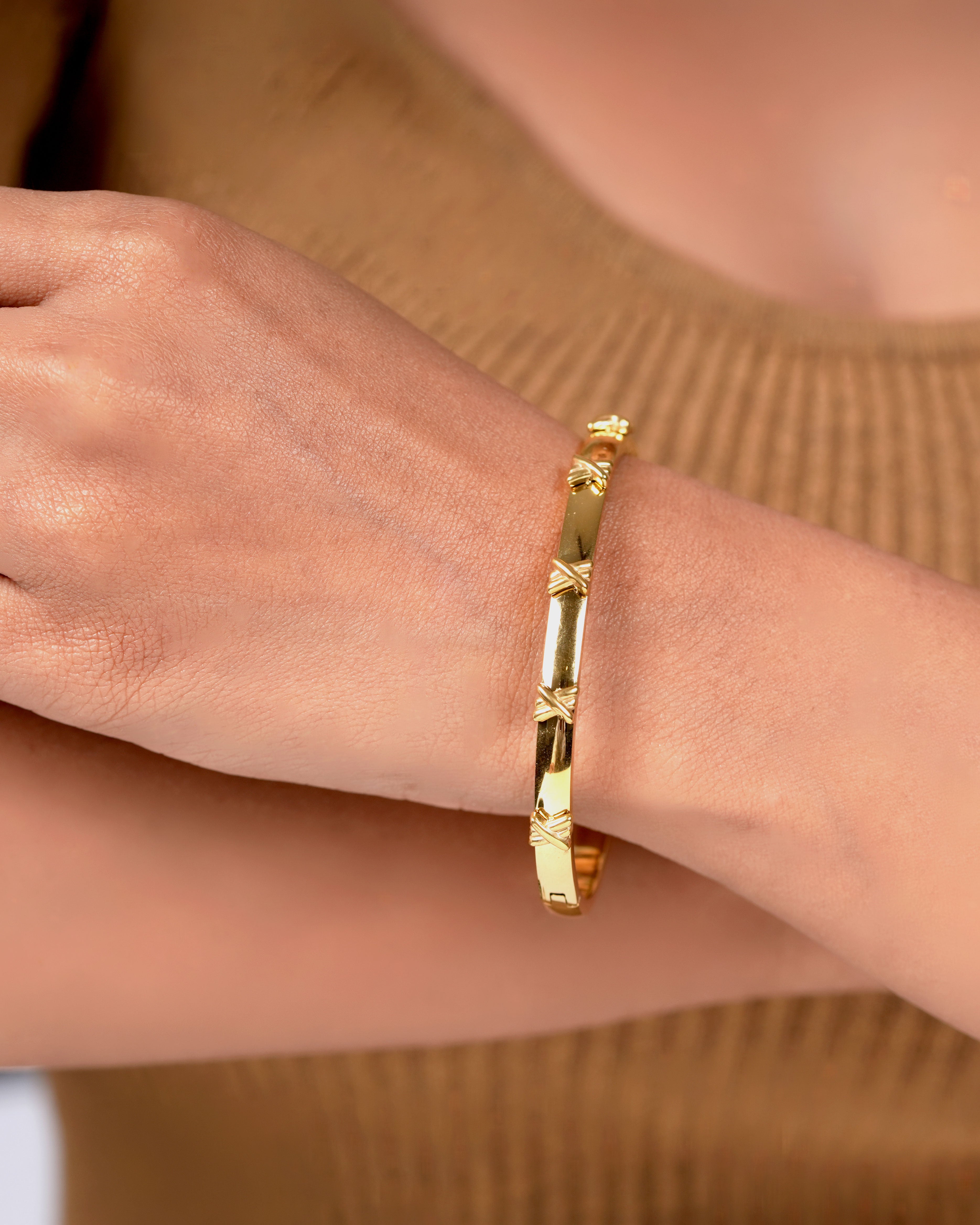 Stylish X Design Bracelet – Trendy Jewelry for Women & Girls