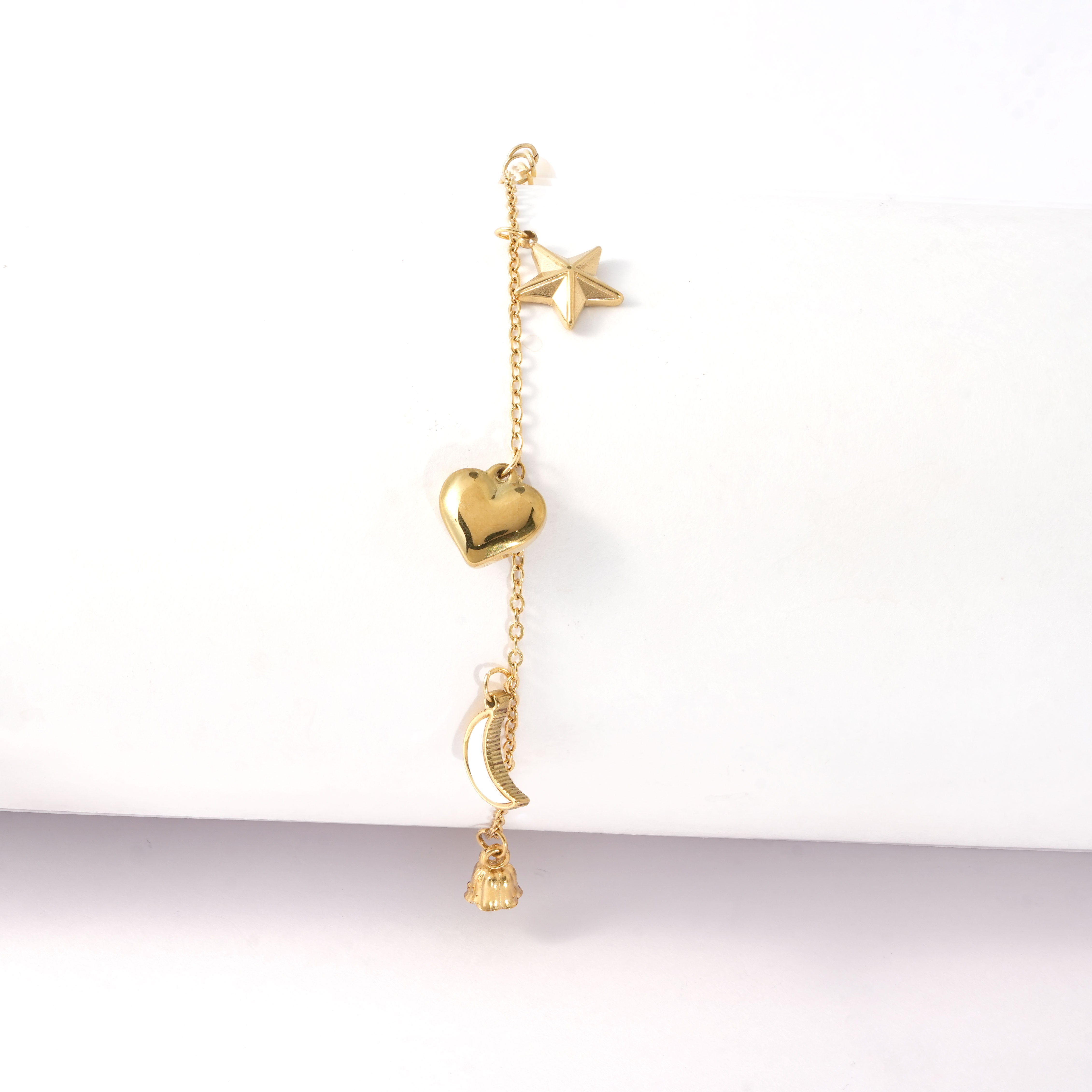 Stylish Heart and Star Bracelet – Trendy Jewellery for Women & Girls