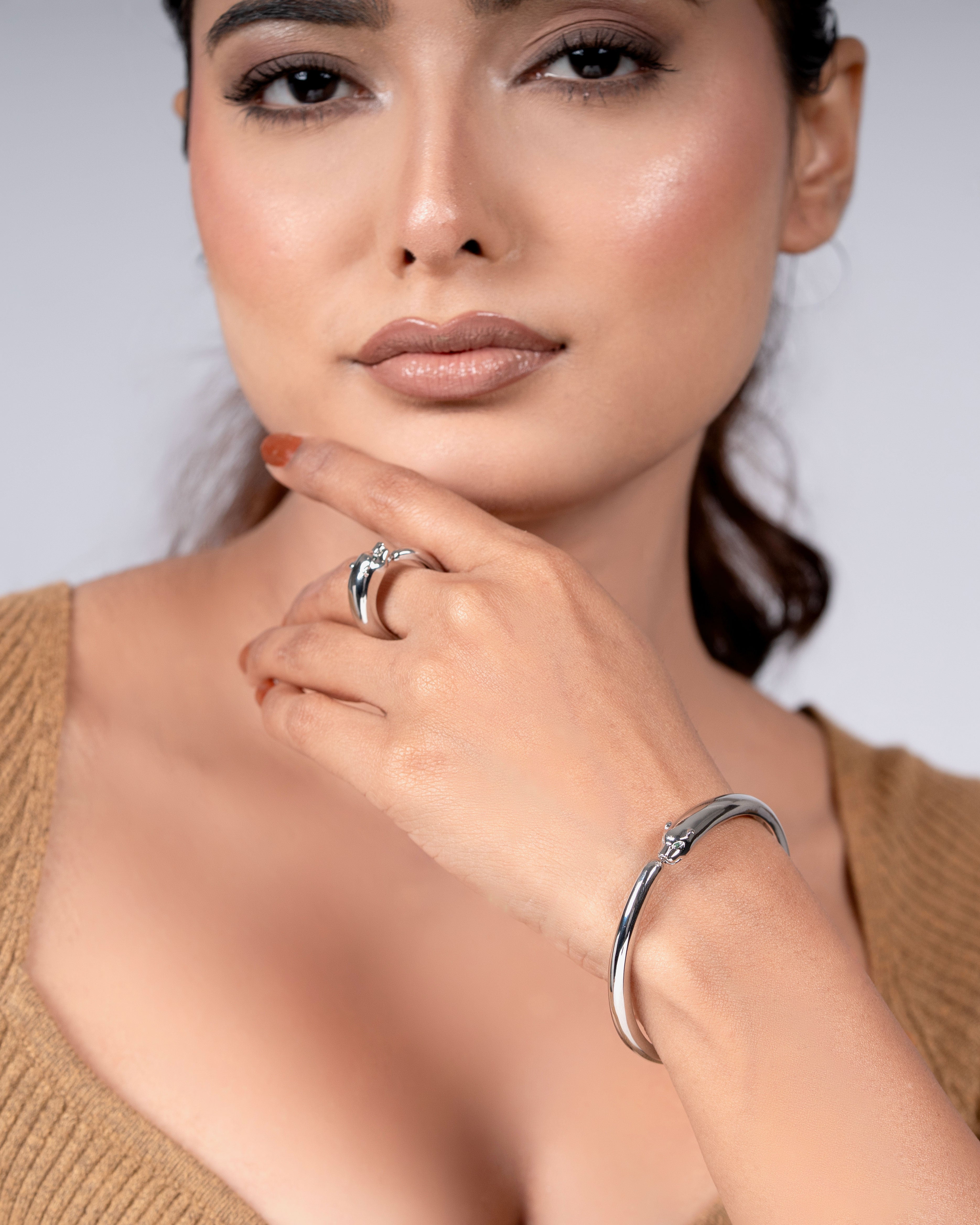 Stylish Kada Bracelet With Ring – Trendy Jewelry for Women & Girls