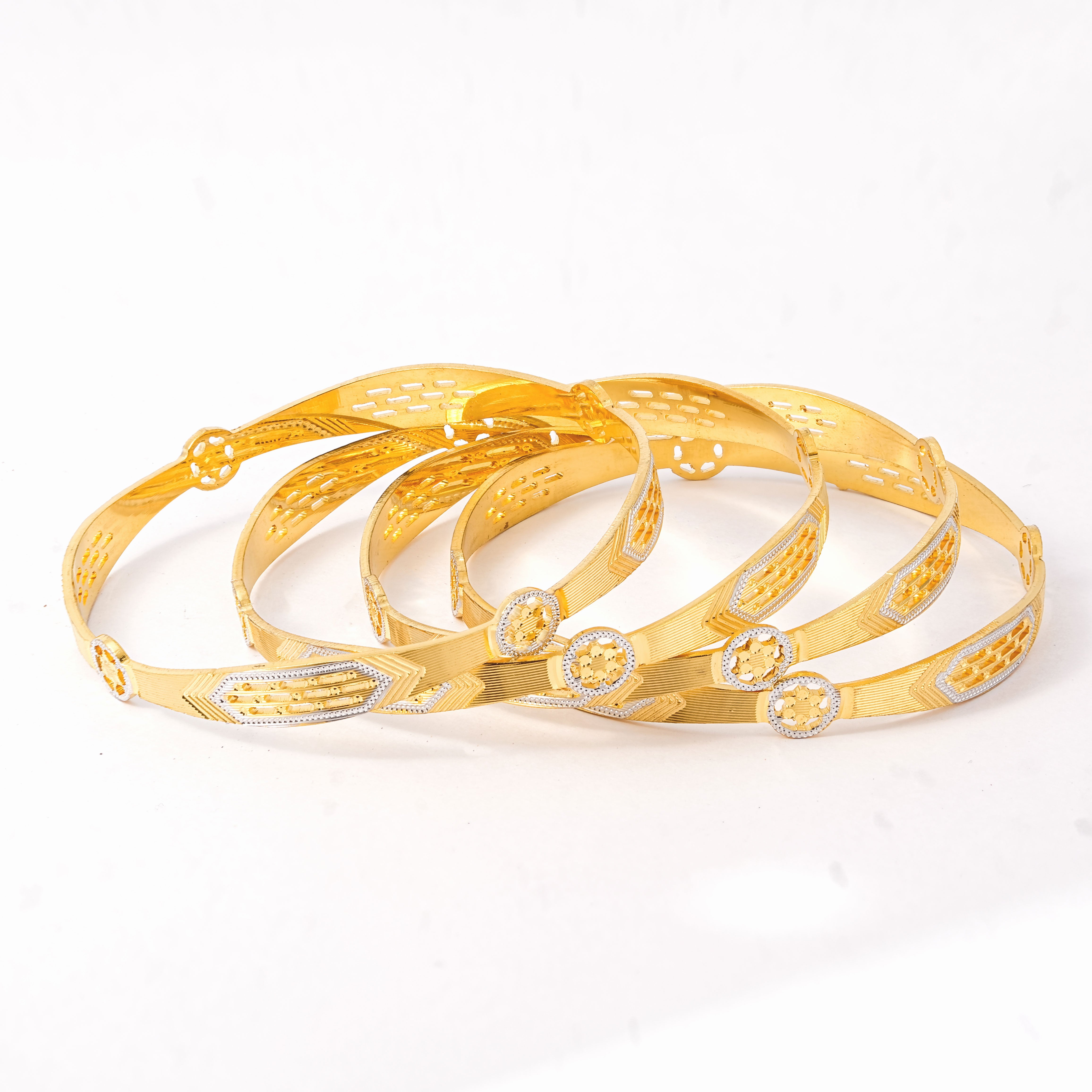 Classic Diamond Band Bangles – Timeless Elegance for Women