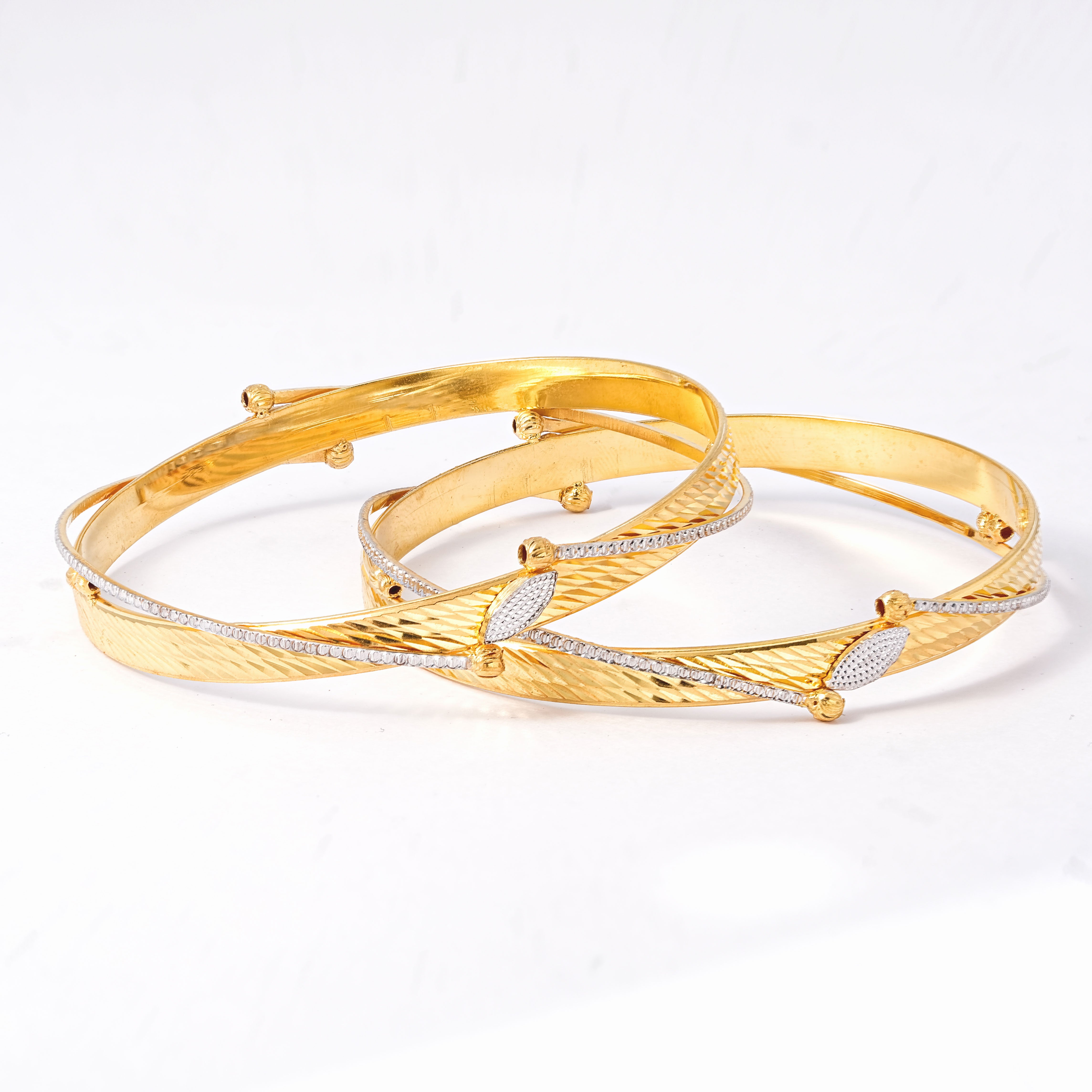 Classic Diamond Ring Line Band Bangles – Timeless Elegance for Women
