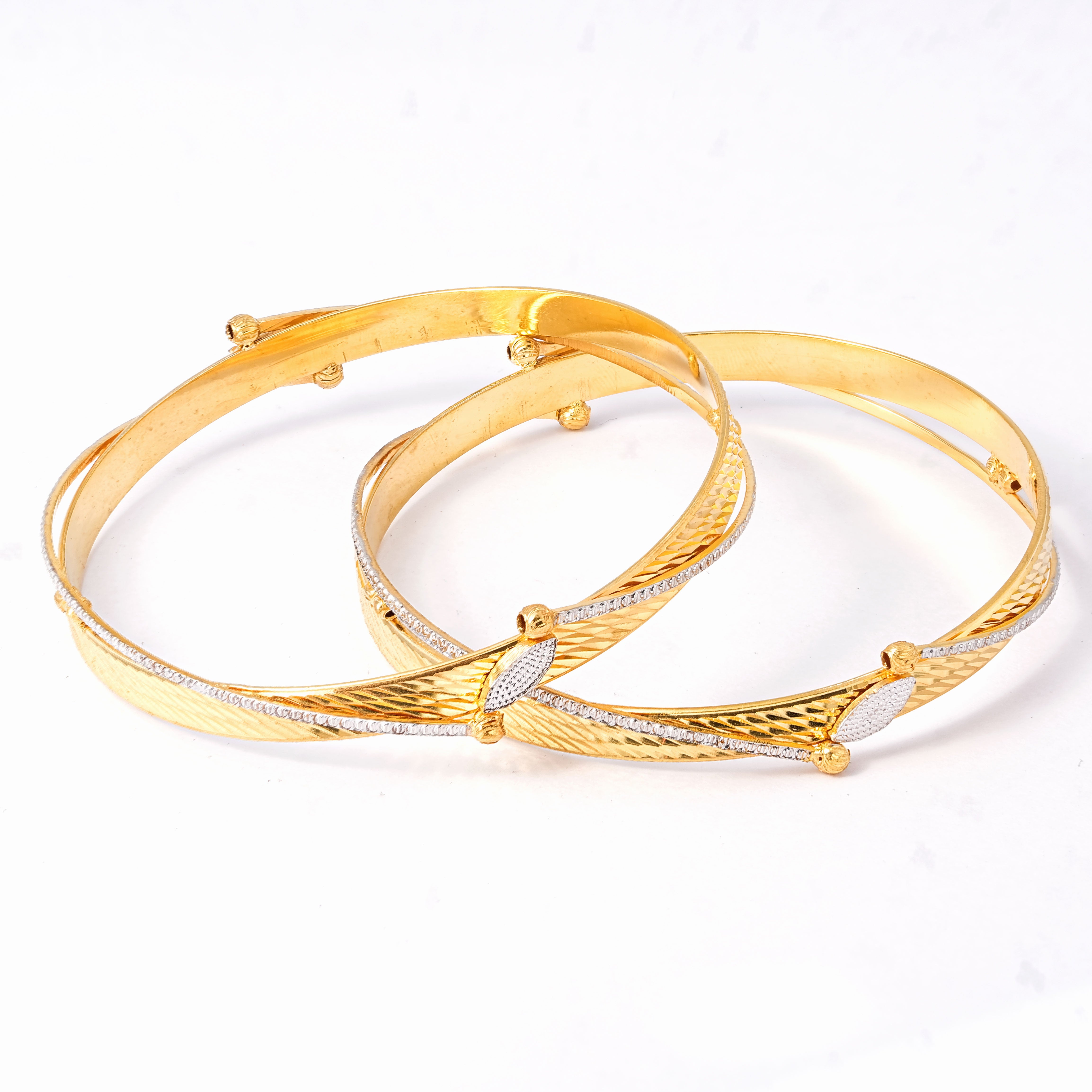 Classic Diamond Ring Line Band Bangles – Timeless Elegance for Women
