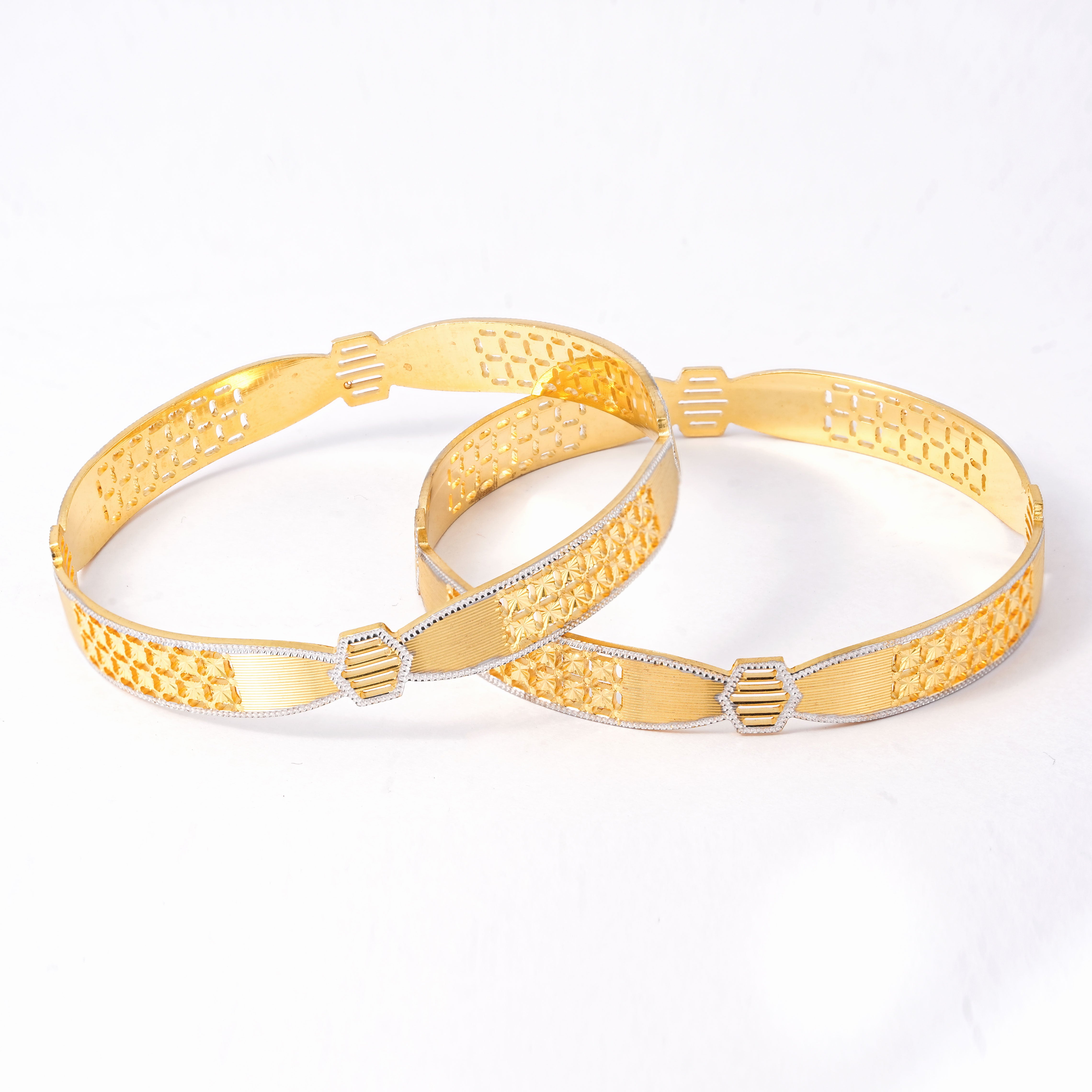 Classic Diamond Band Bangles – Timeless Elegance for Women