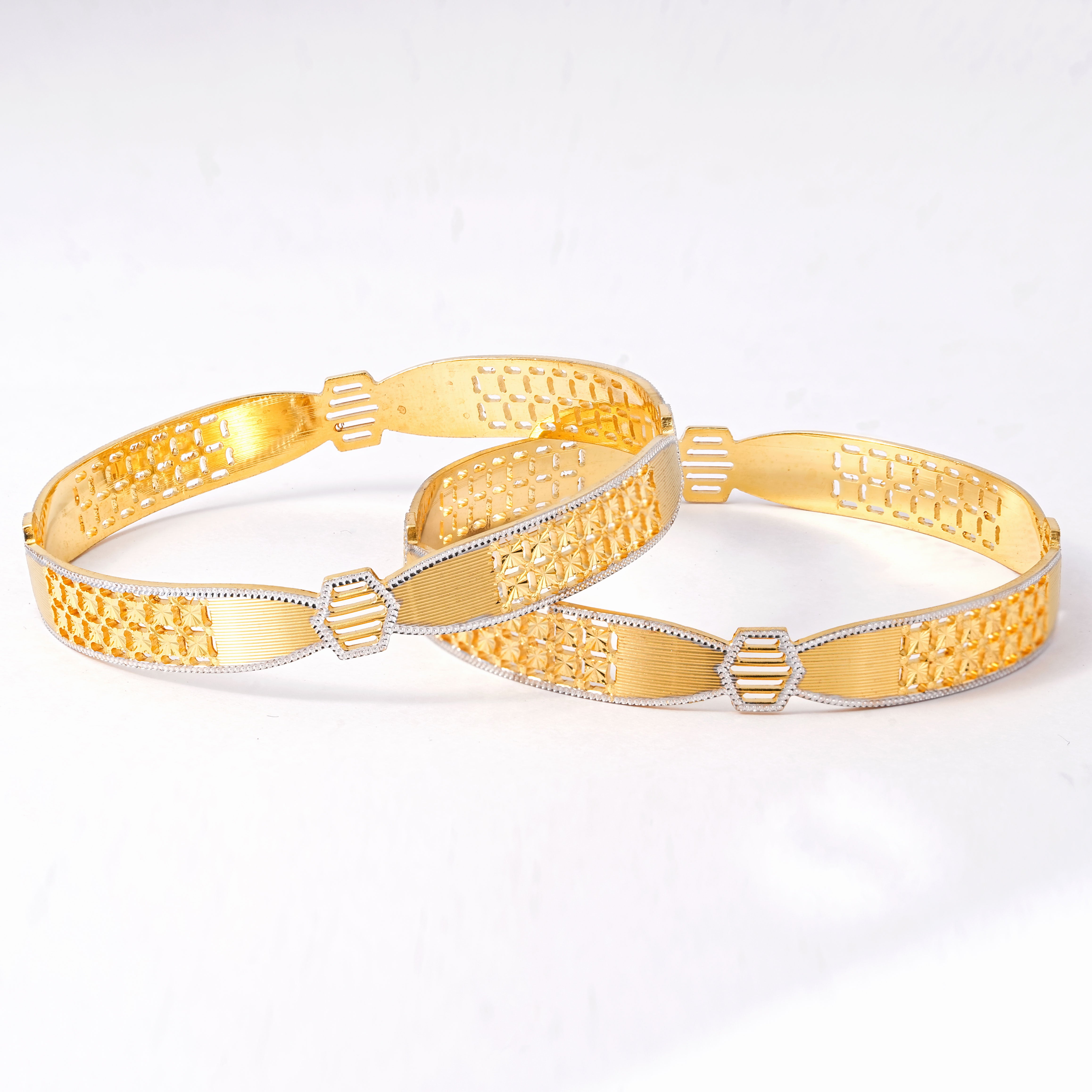 Classic Diamond Band Bangles – Timeless Elegance for Women
