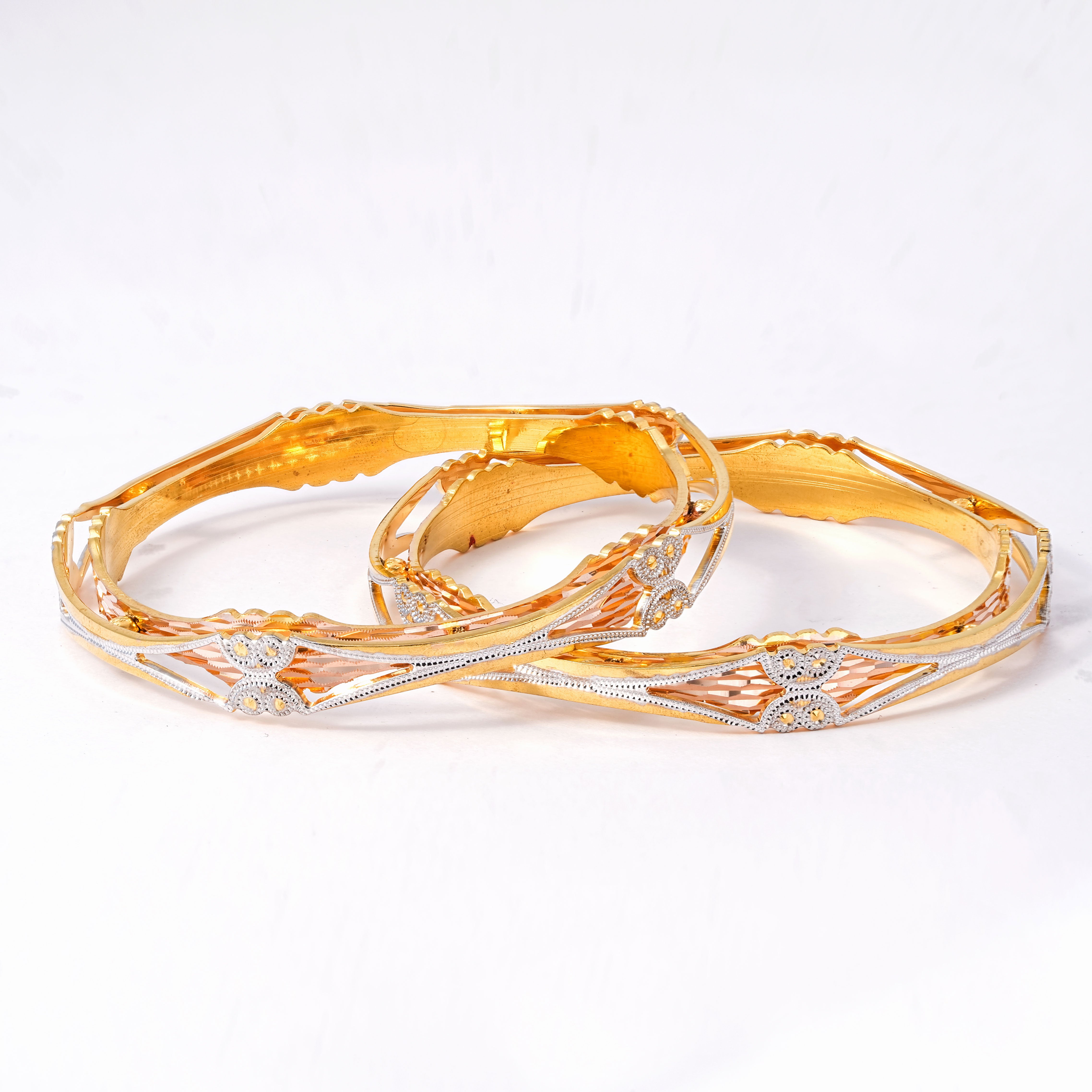 Classic Diamond Band Bangles – Timeless Elegance for Women