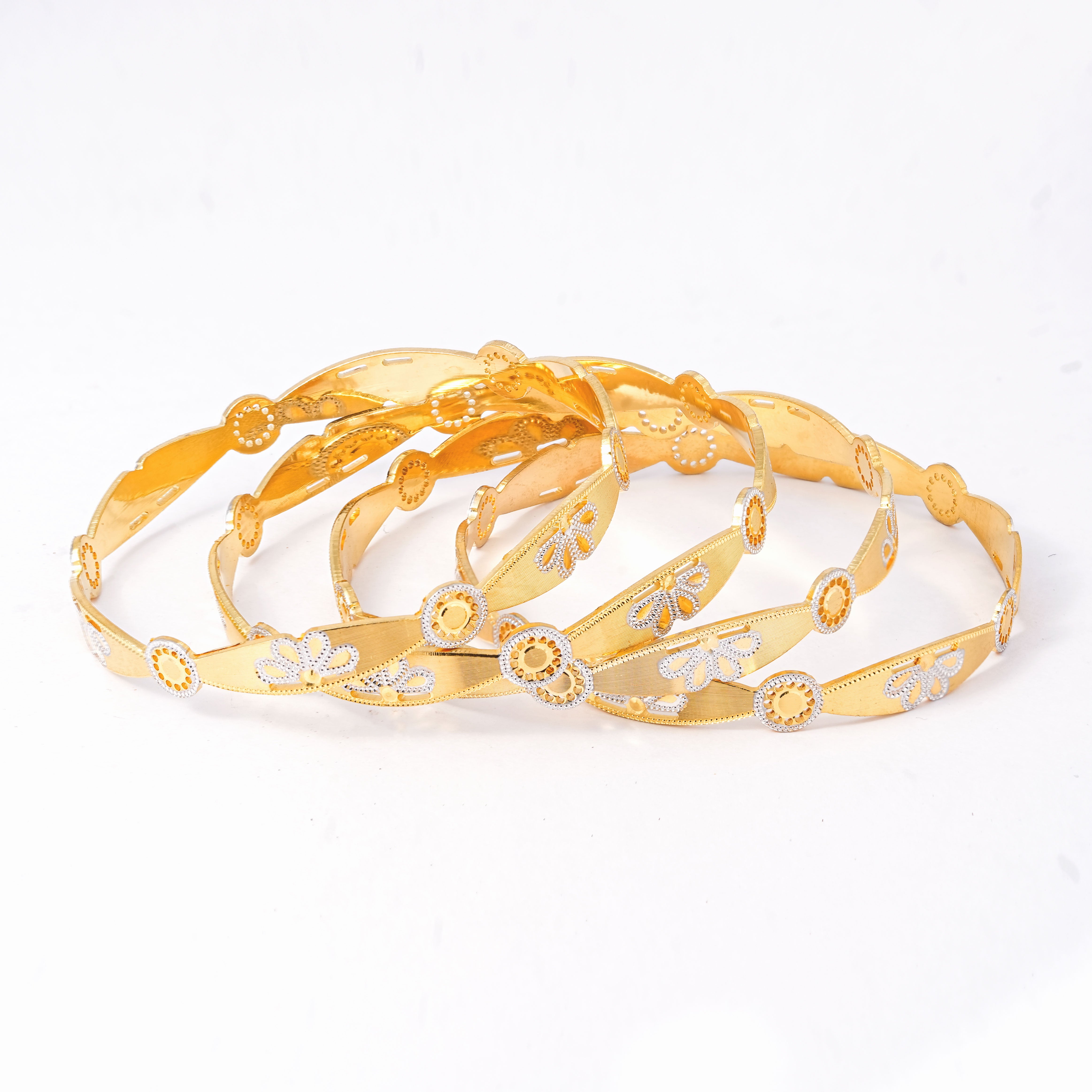 Classic Kari Line Diamond Band Bangles – Timeless Elegance for Women