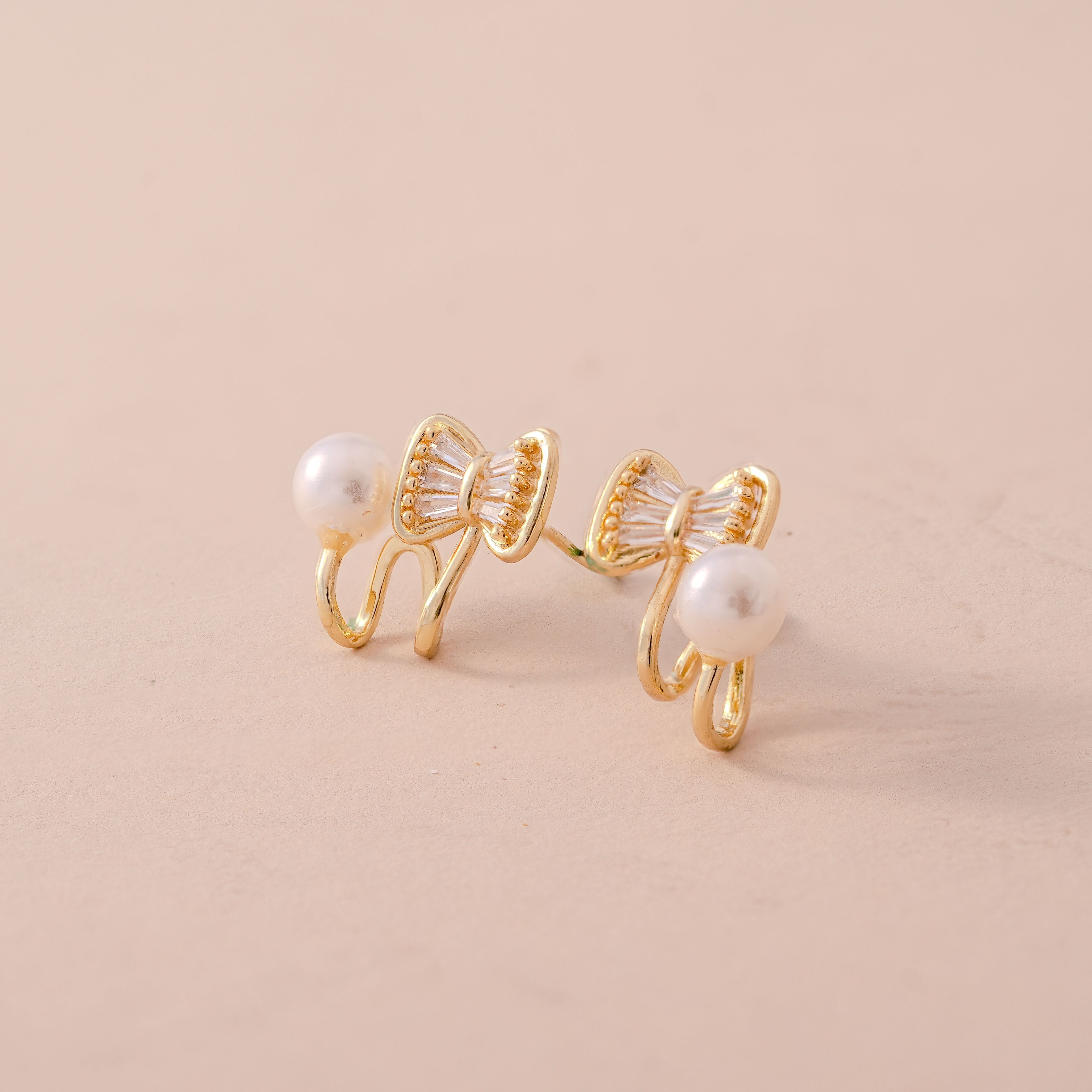 Elegant White Stone Earrings – Fashion Statement Jewellery for Women