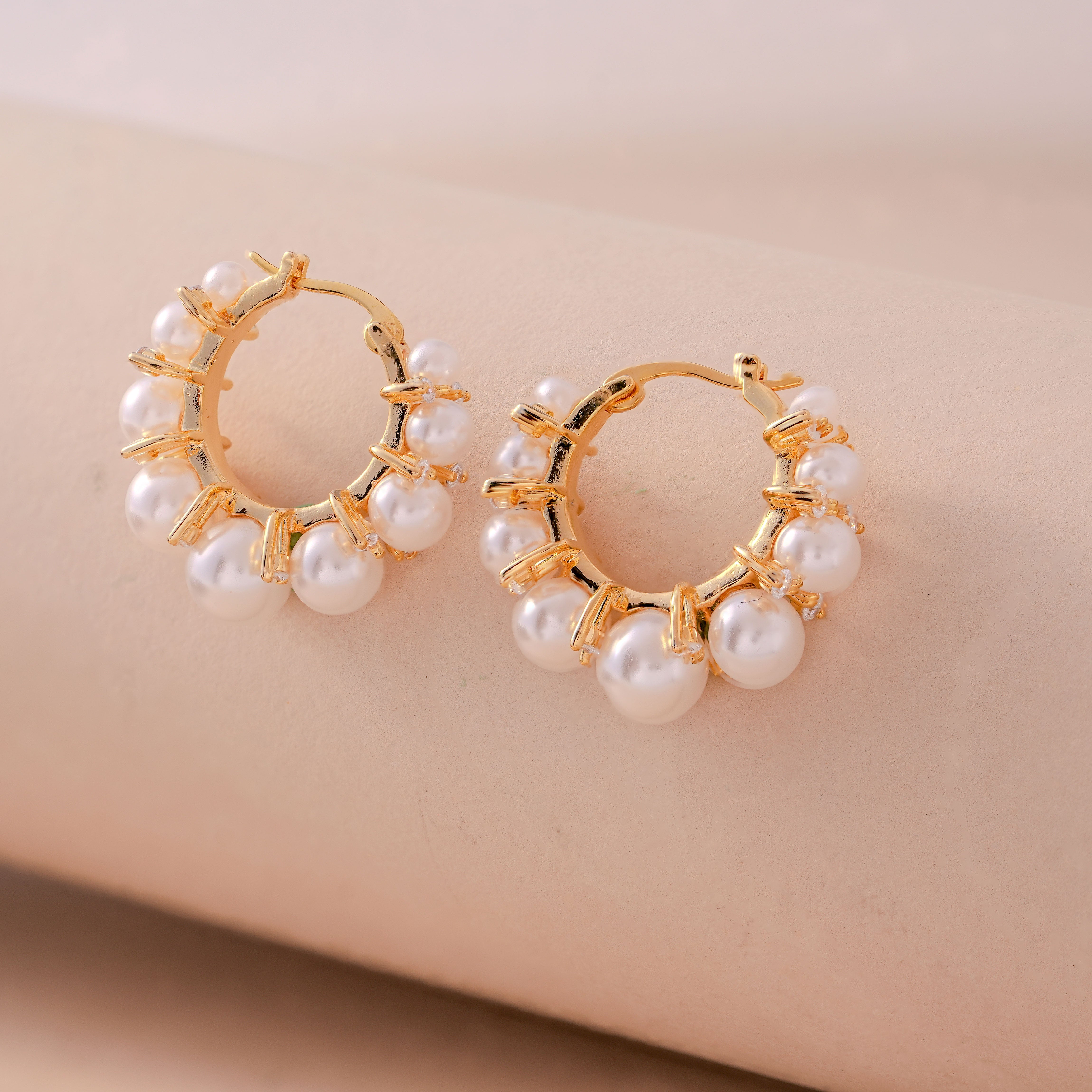 Elegant White Jem Earrings – Fashion Statement Jewellery for Women