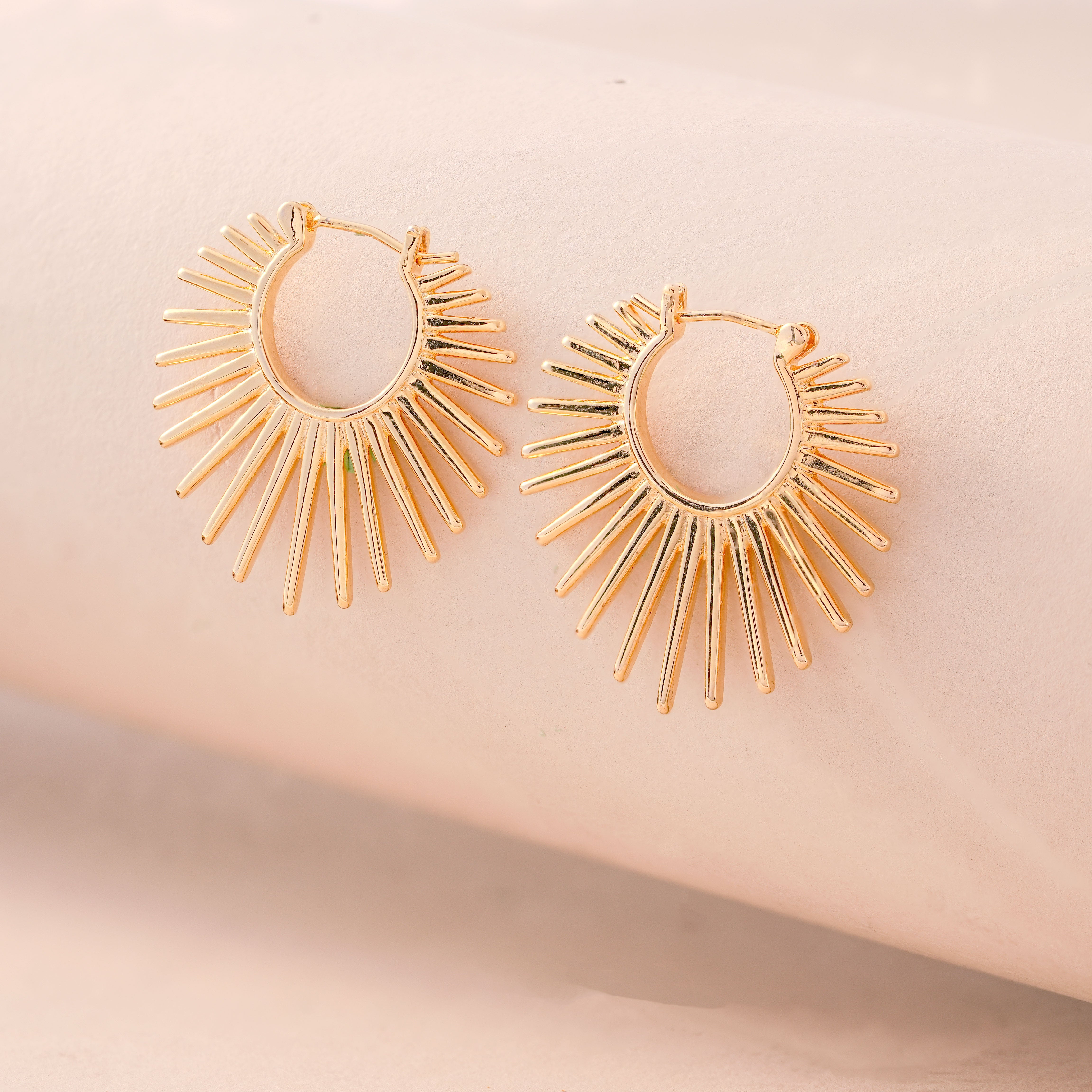 Elegant Sun Light Earrings – Fashion Statement Jewellery for Women