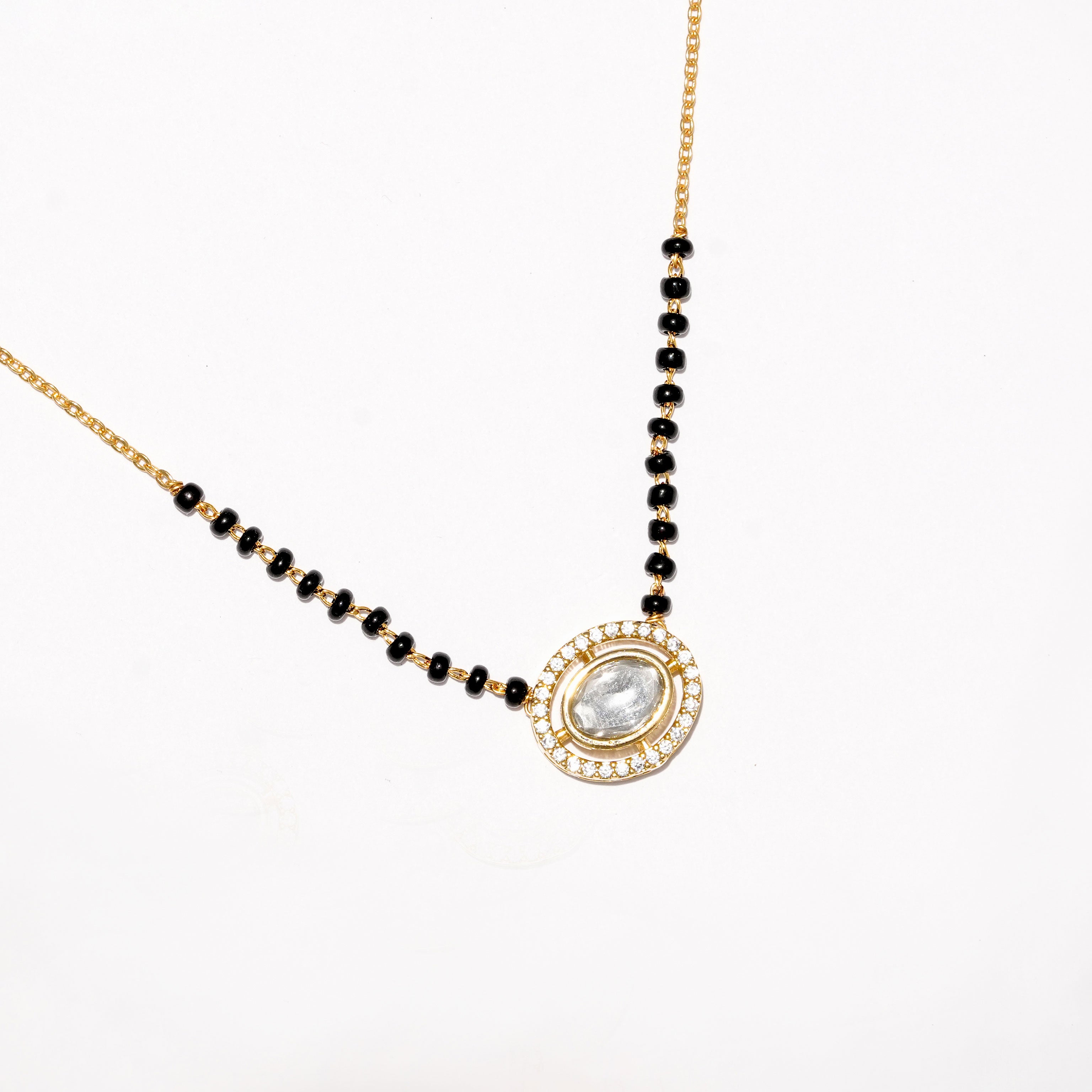 Elegant  Circle Diamond Mangalsutra Necklace – Traditional & Stylish Jewellery for Women