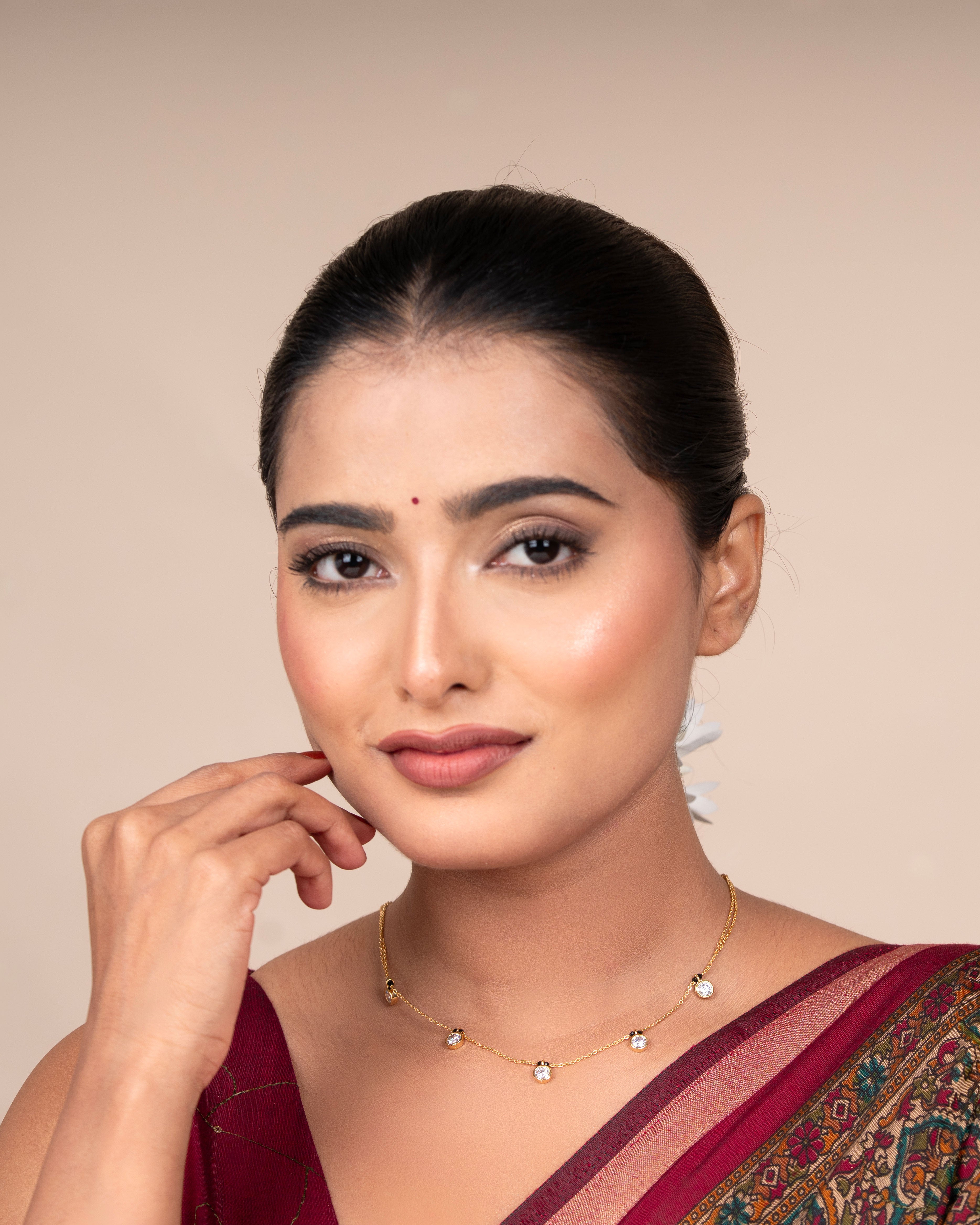 Elegant Three Type Diamond Mangalsutra Necklace – Traditional & Stylish Jewellery for Women