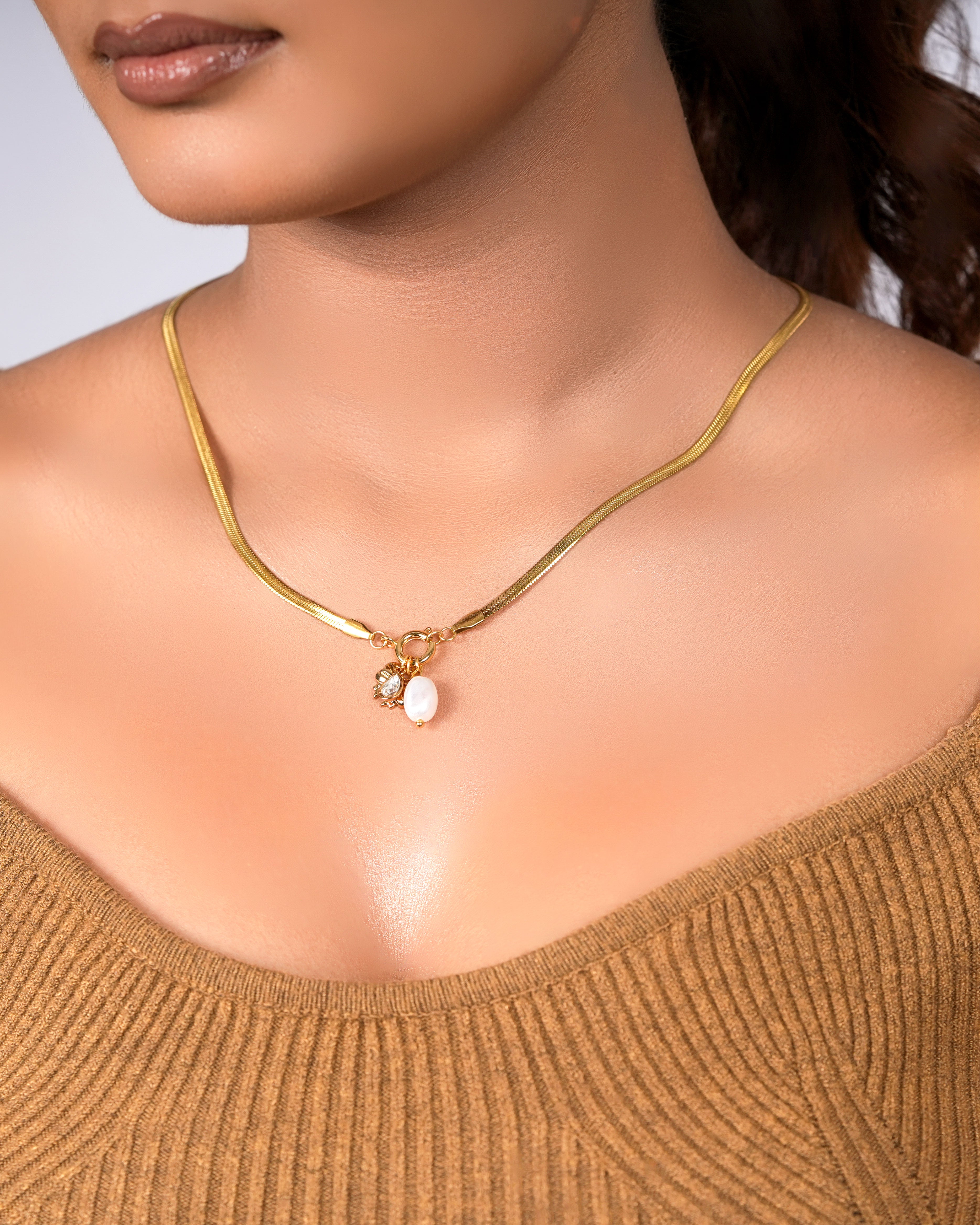 Butterfly Charm Anti Tarnish Necklace for Women & Girls