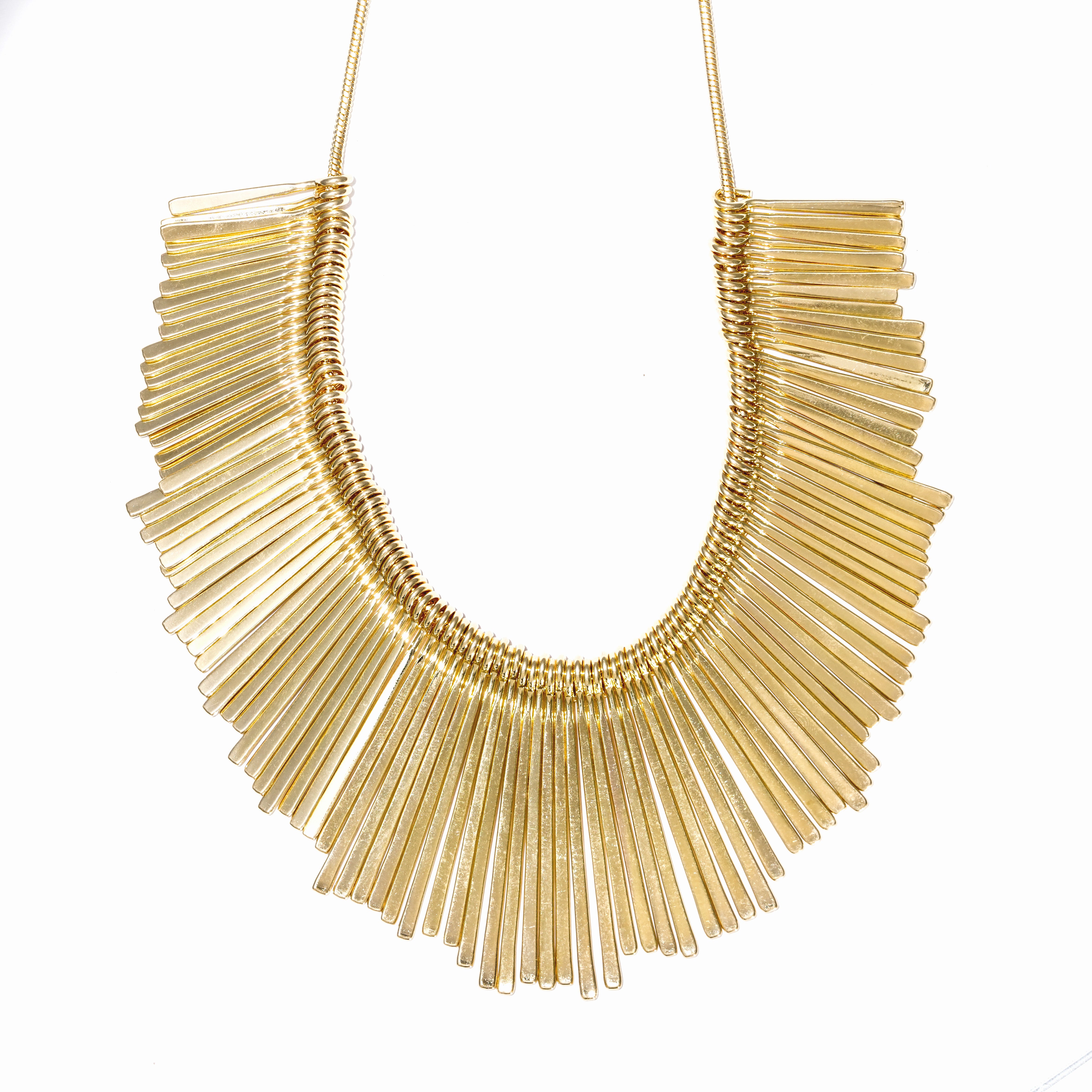 Golden Stick Greek Goddess Necklace for Women & Girls