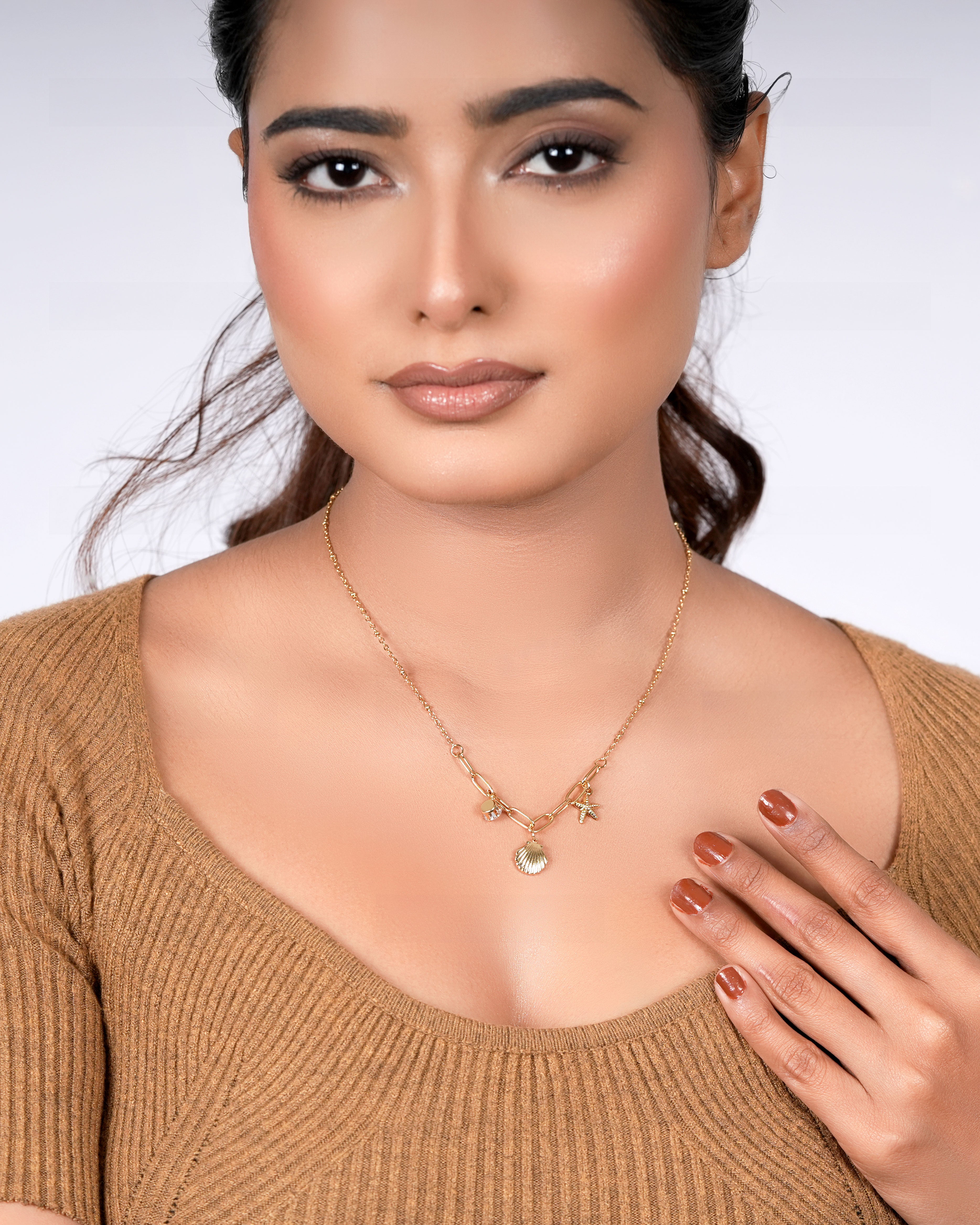 Coastal Charm Plated Anti Tarnish Necklace