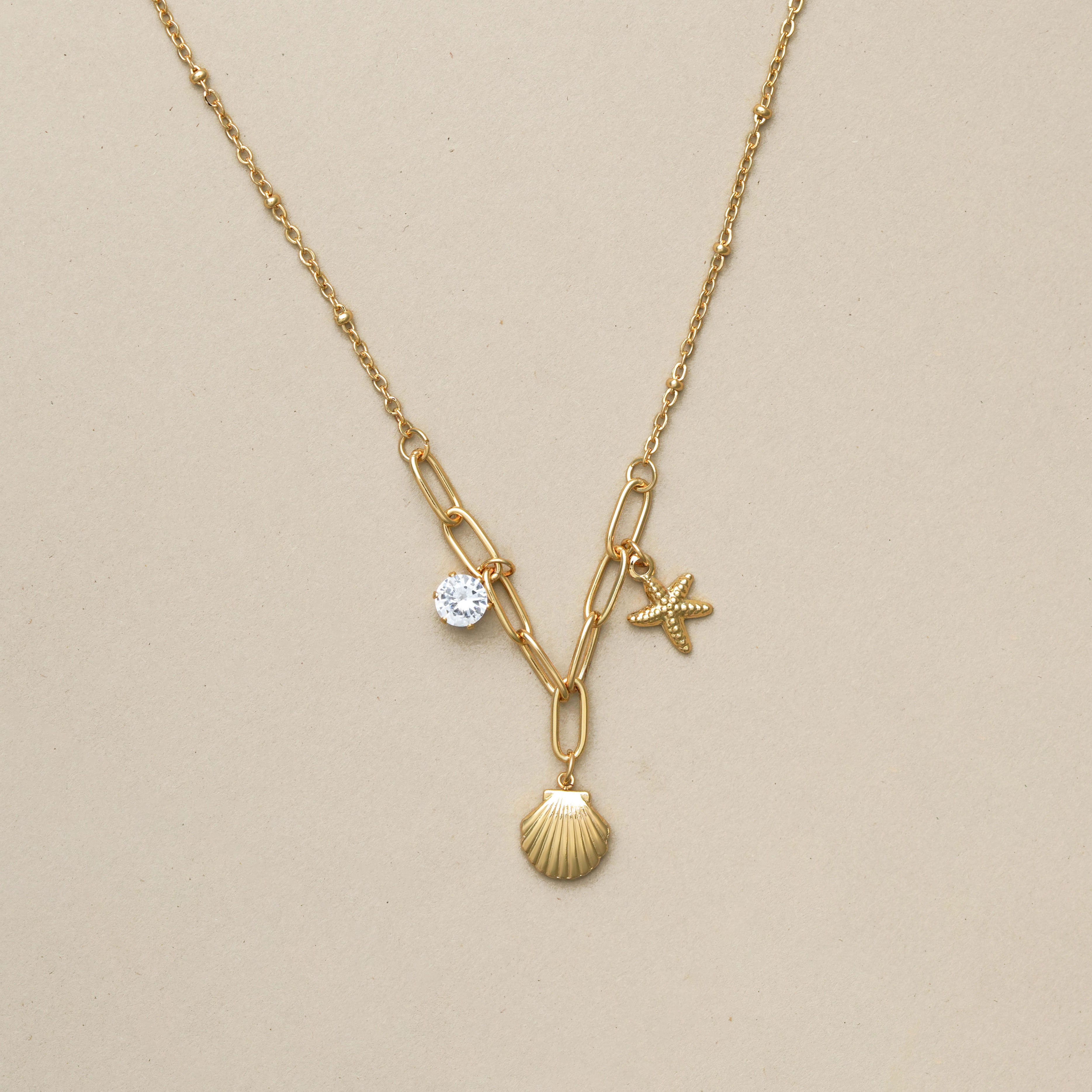 Coastal Charm Plated Anti Tarnish Necklace