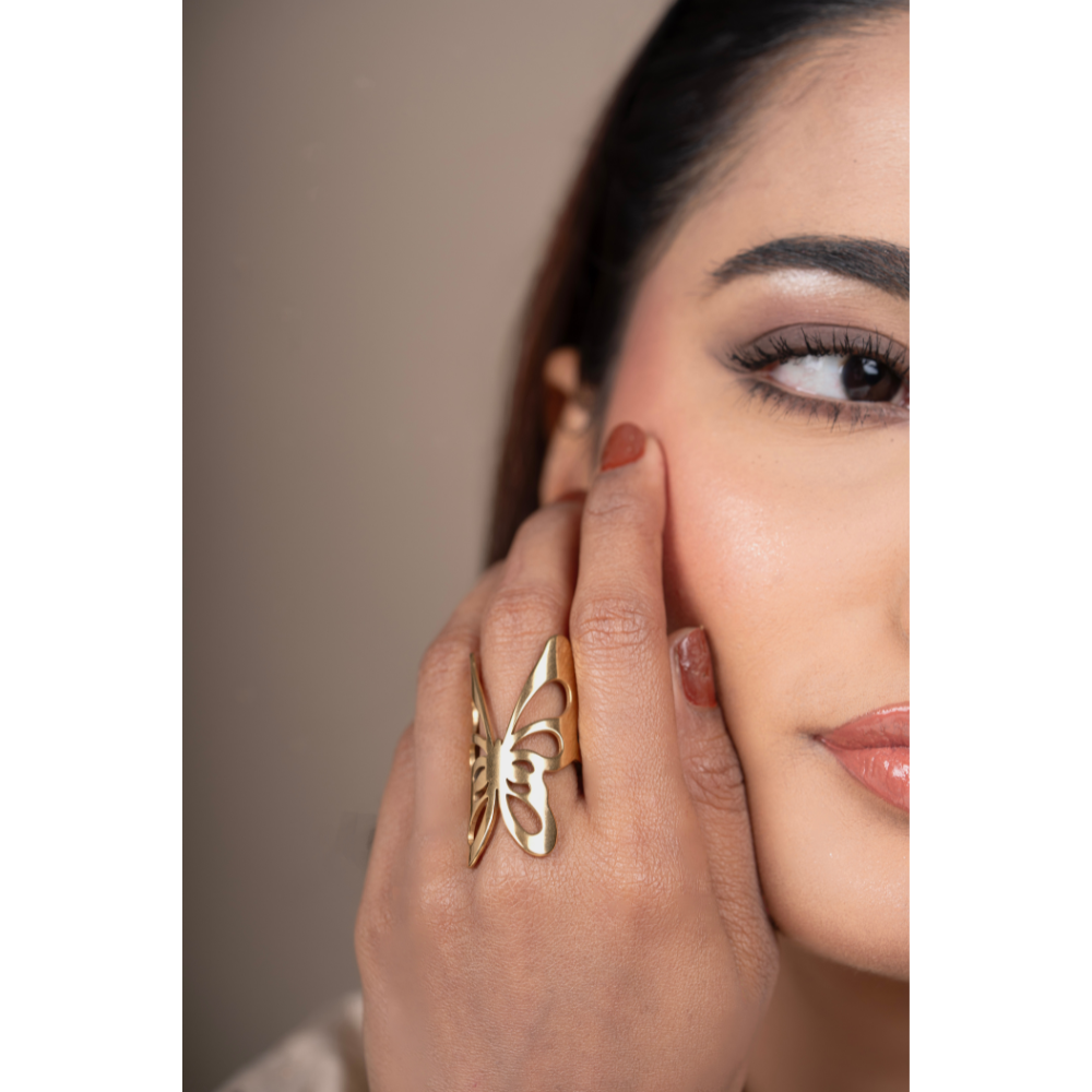 Elegant Butterfly Ring – Stylish Jewellery for Women & Girls
