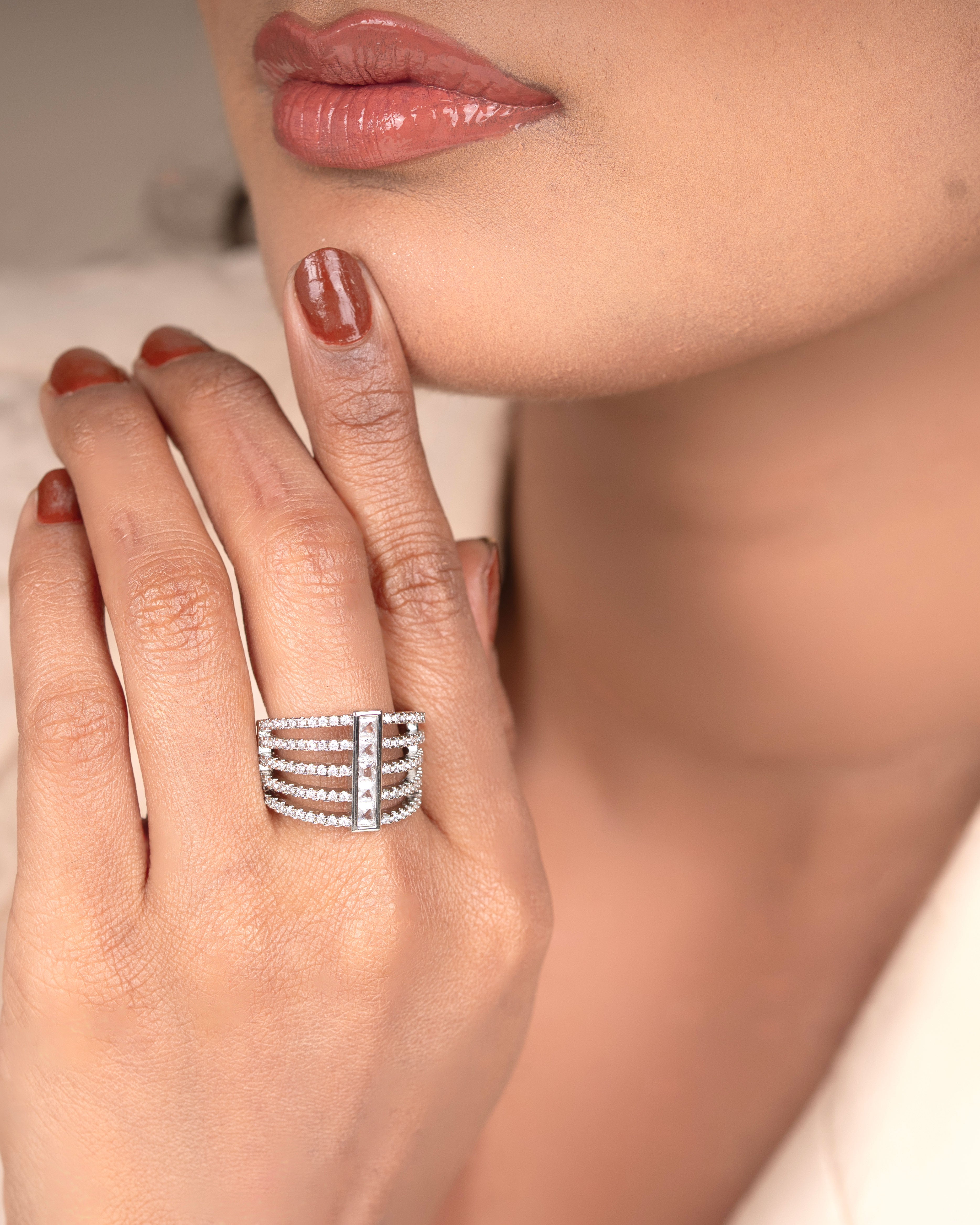 Elegant Connecter Ring – Stylish Jewellery for Women & Girls