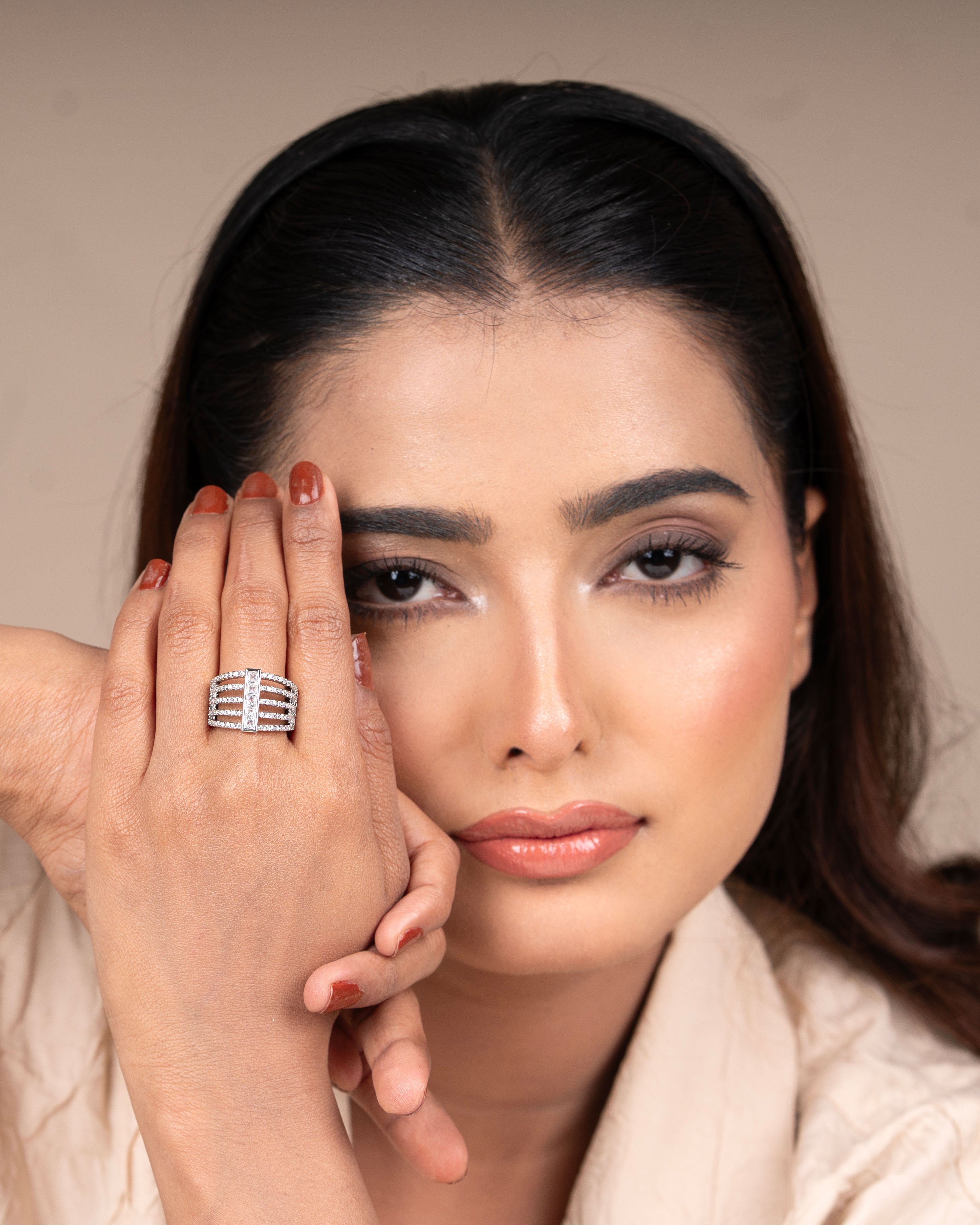 Elegant Connecter Ring – Stylish Jewellery for Women & Girls