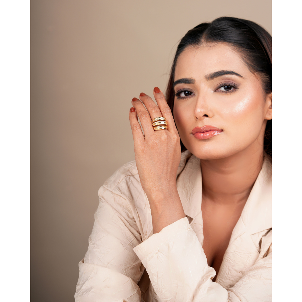 Elegant Multiline Ring – Stylish Jewellery for Women & Girls