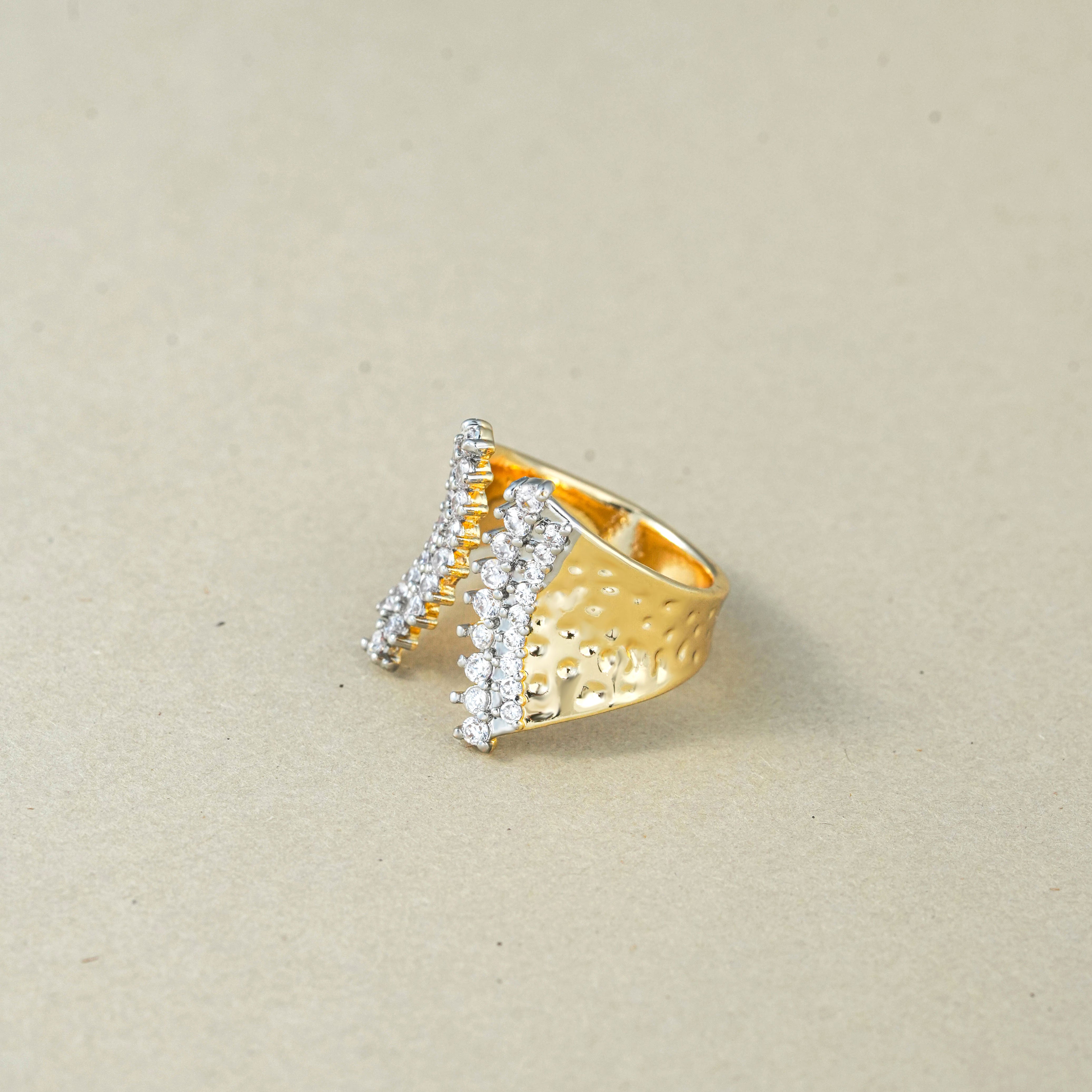Elegant Double Start Ring – Stylish Jewellery for Women & Girls