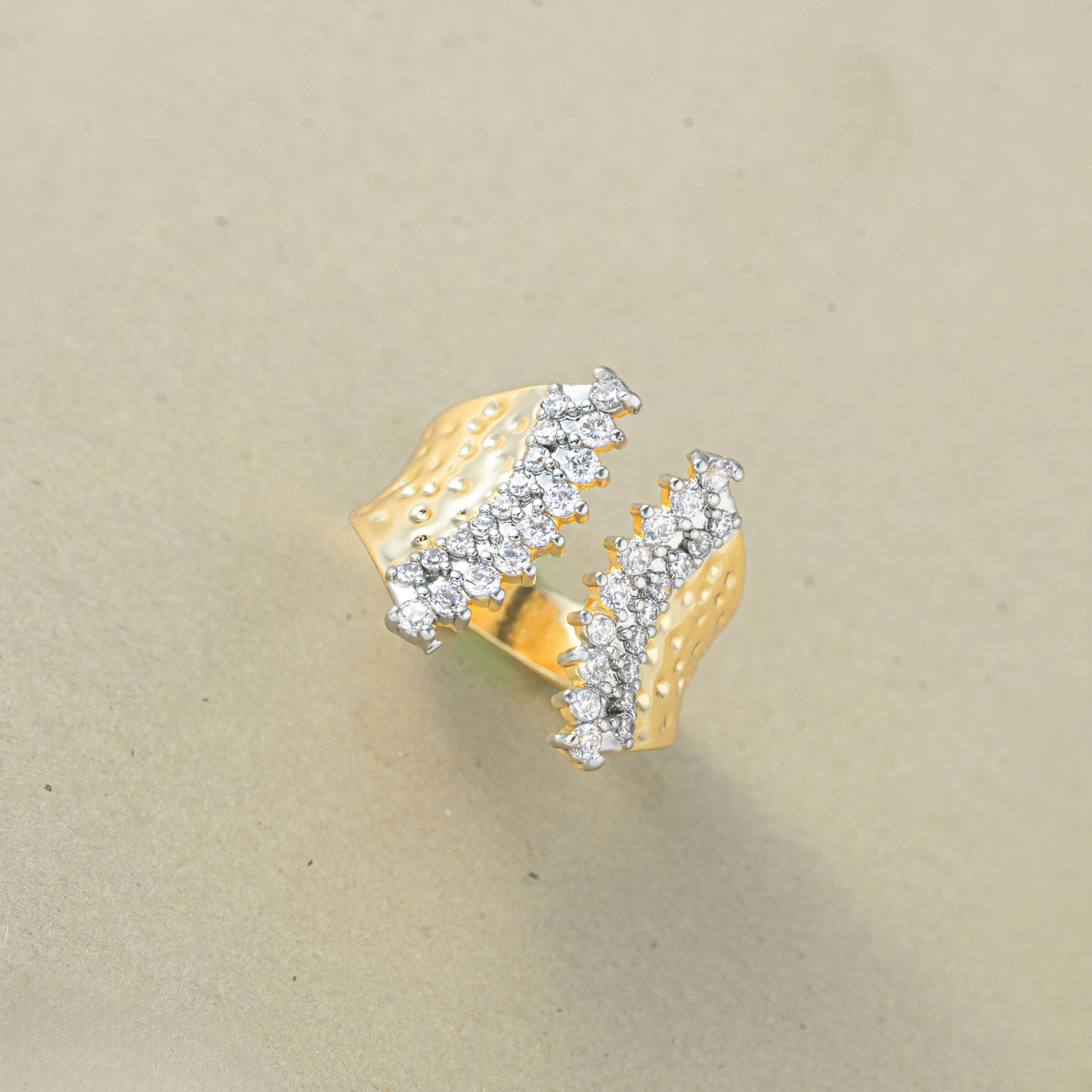 Elegant Double Start Ring – Stylish Jewellery for Women & Girls