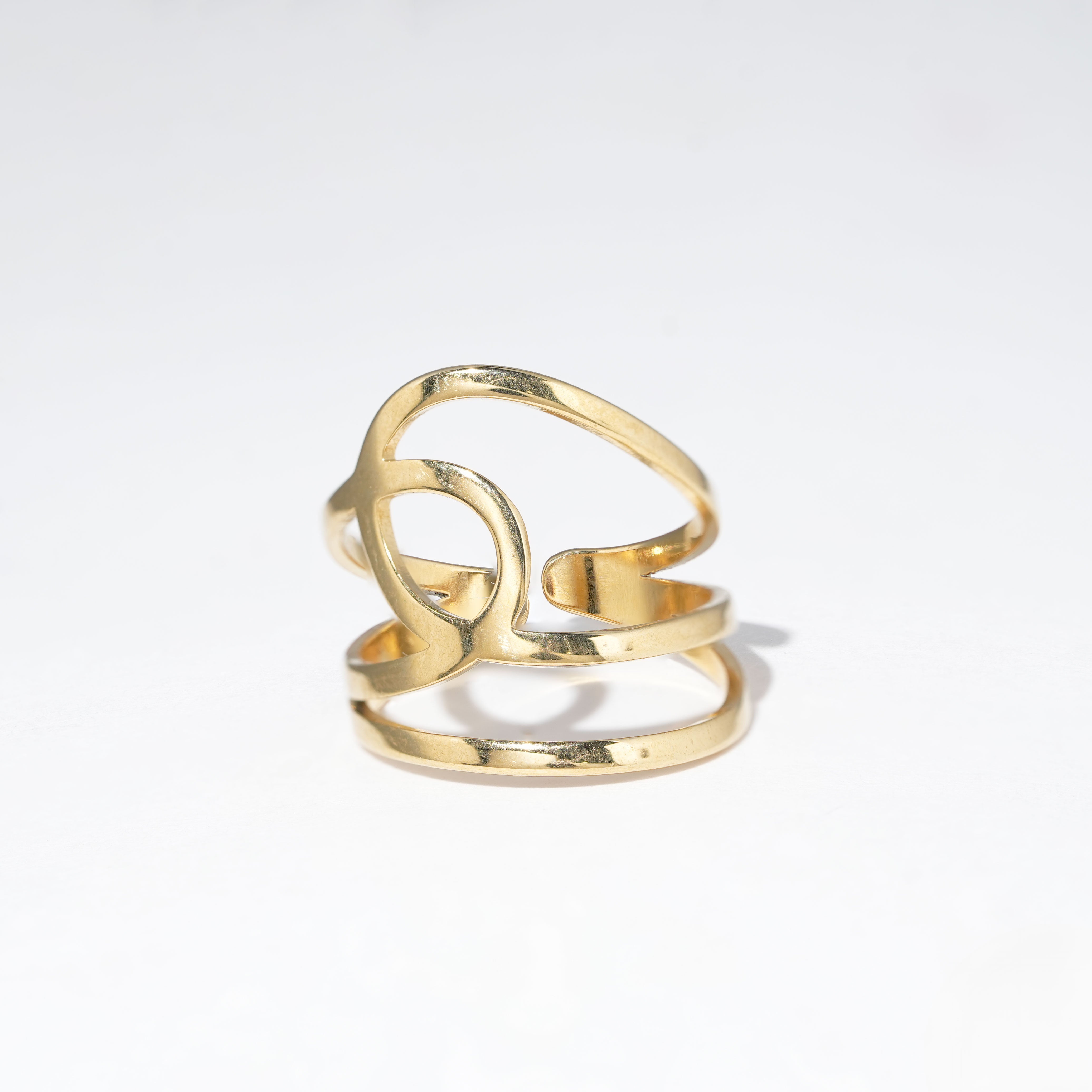 Elegant Random Line Ring – Stylish Jewellery for Women & Girls