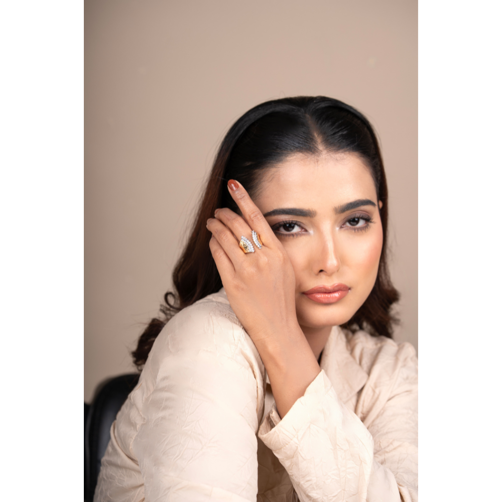 Elegant Double Start Ring – Stylish Jewellery for Women & Girls