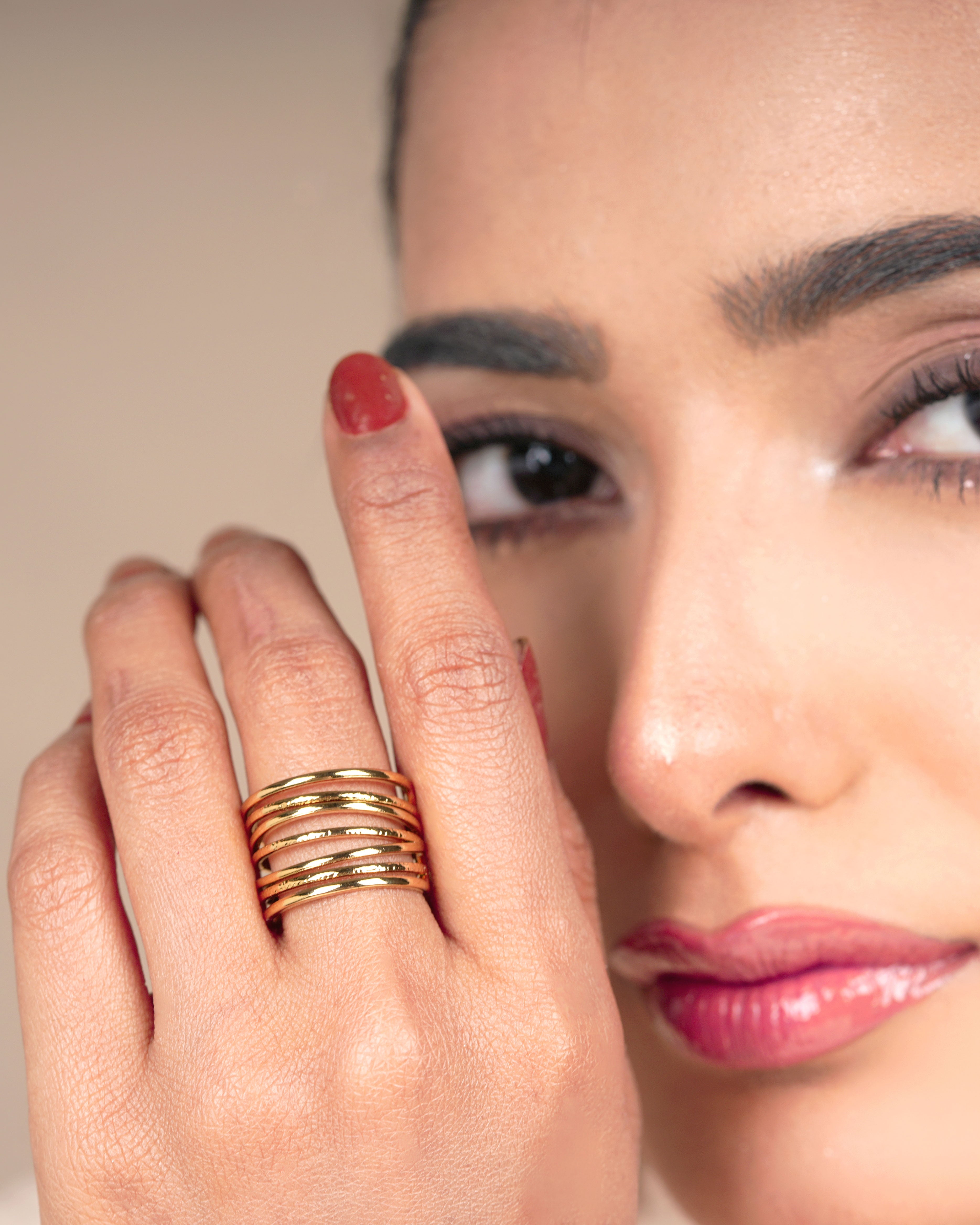 Elegant Multiring Ring – Stylish Jewellery for Women & Girls