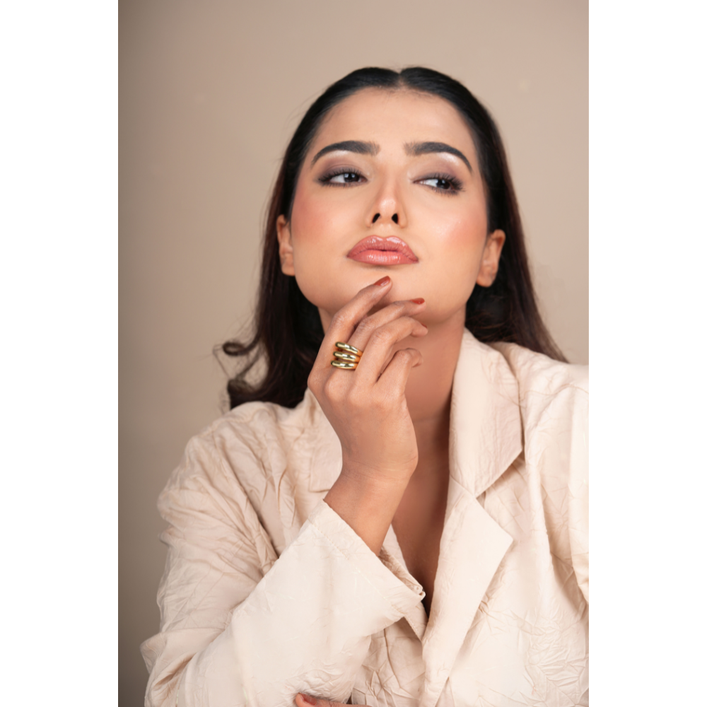 Elegant 3 liner Ring – Stylish Jewellery for Women & Girls