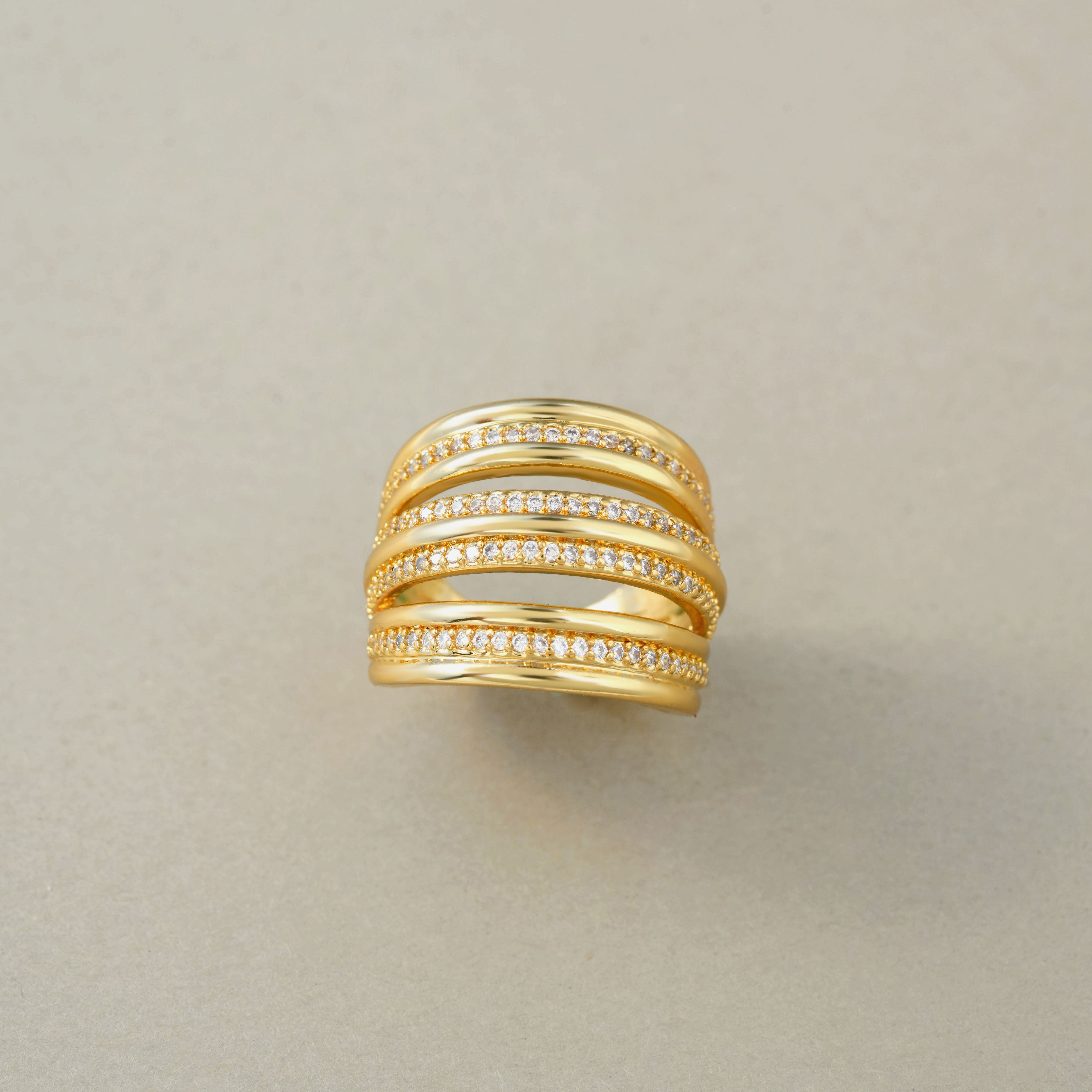Elegant Multiline Ring – Stylish Jewellery for Women & Girls