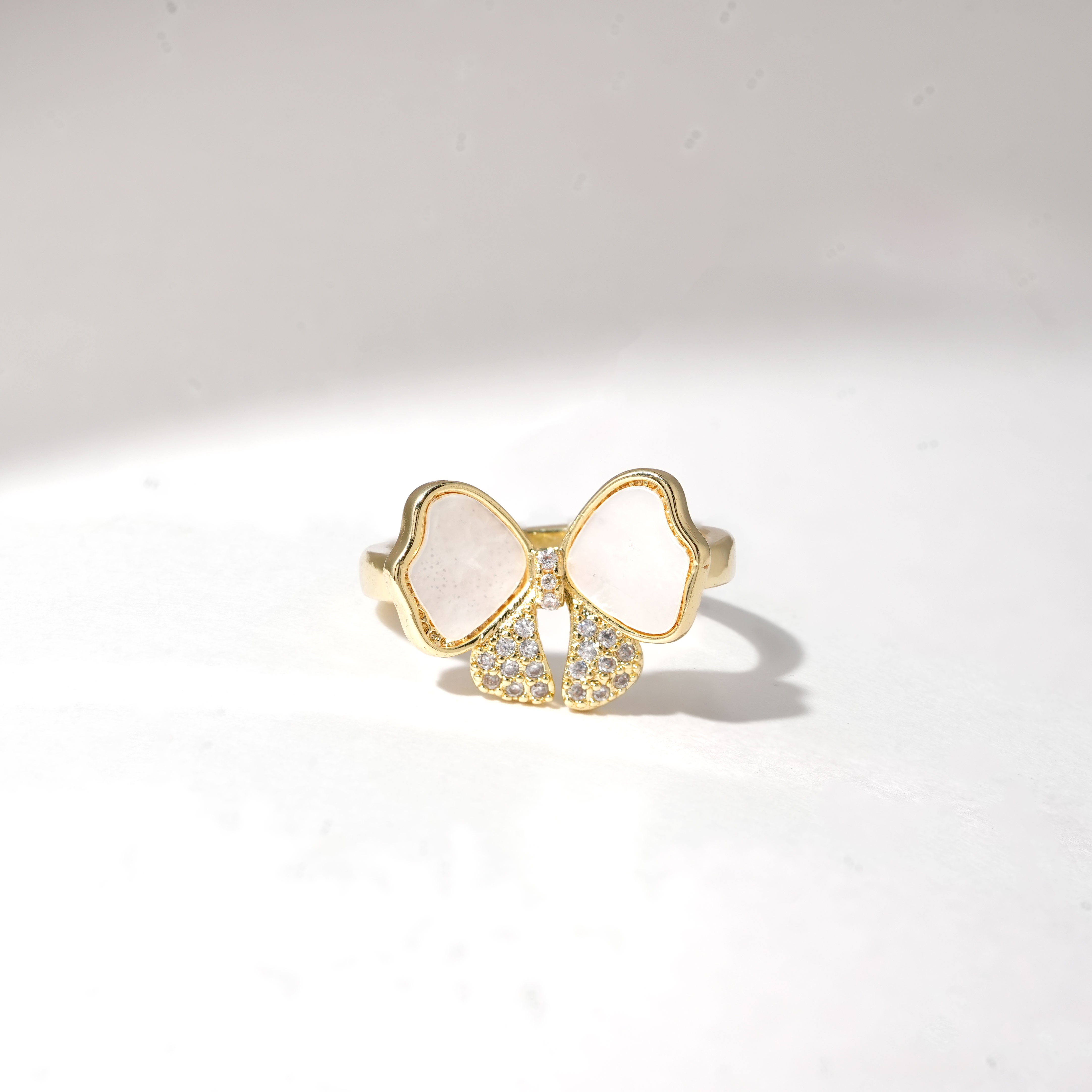 Elegant Tie Shape Ring – Stylish Jewelry for Women & Girls  -Size Adjustable