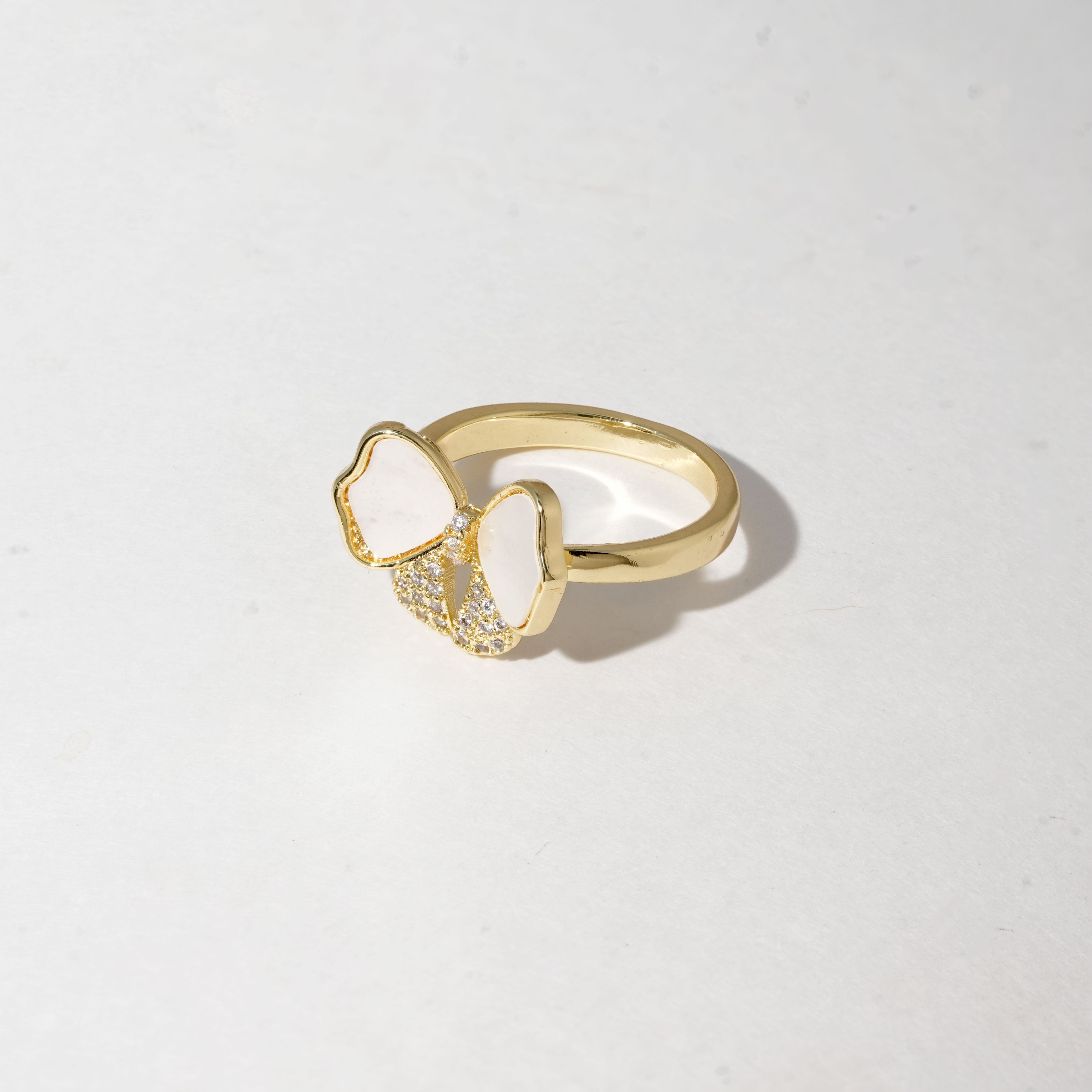 Elegant Tie Shape Ring – Stylish Jewelry for Women & Girls  -Size Adjustable
