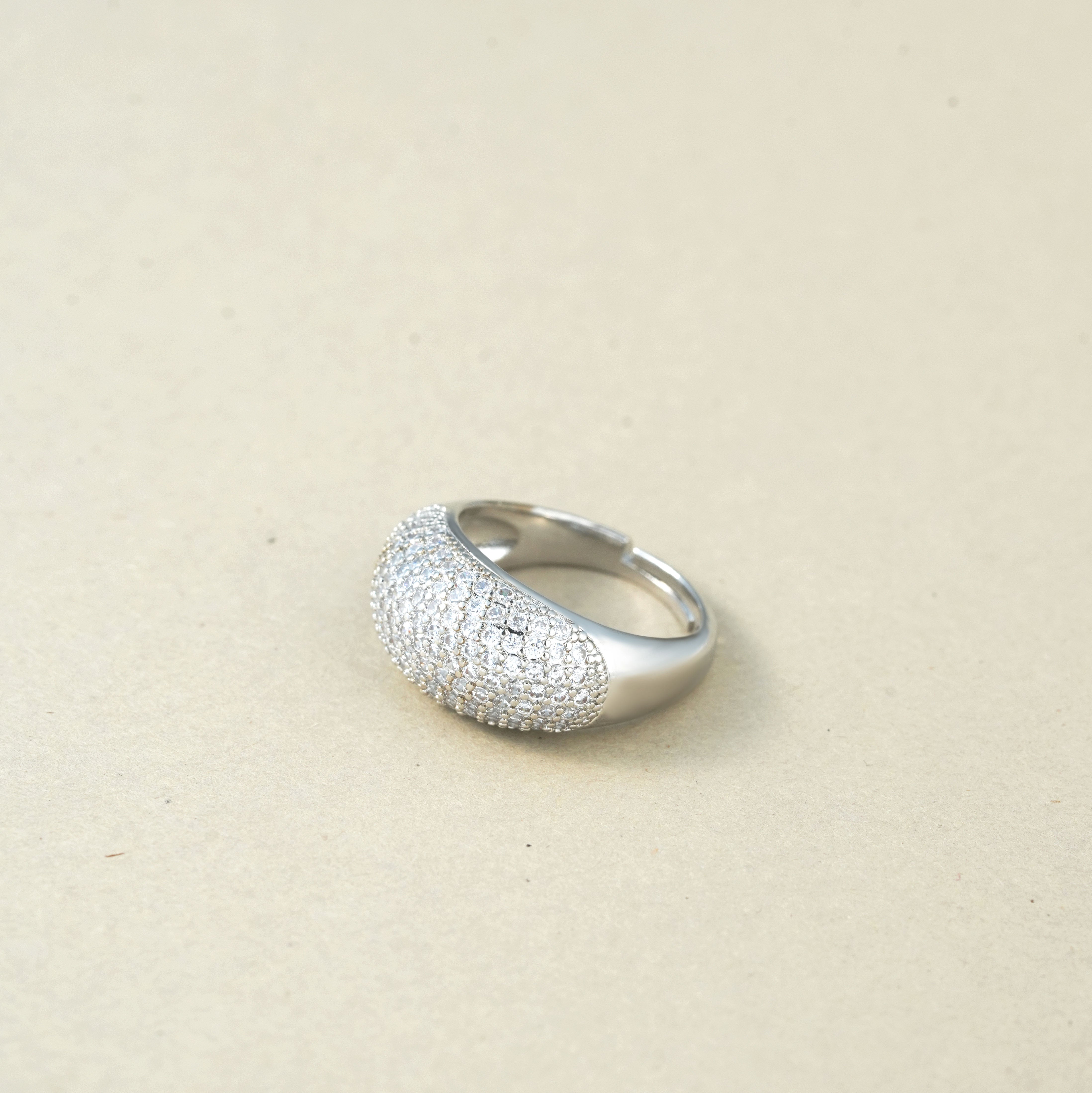 Elegant Silver Dimond Ring – Stylish Jewellery for Women & Girls