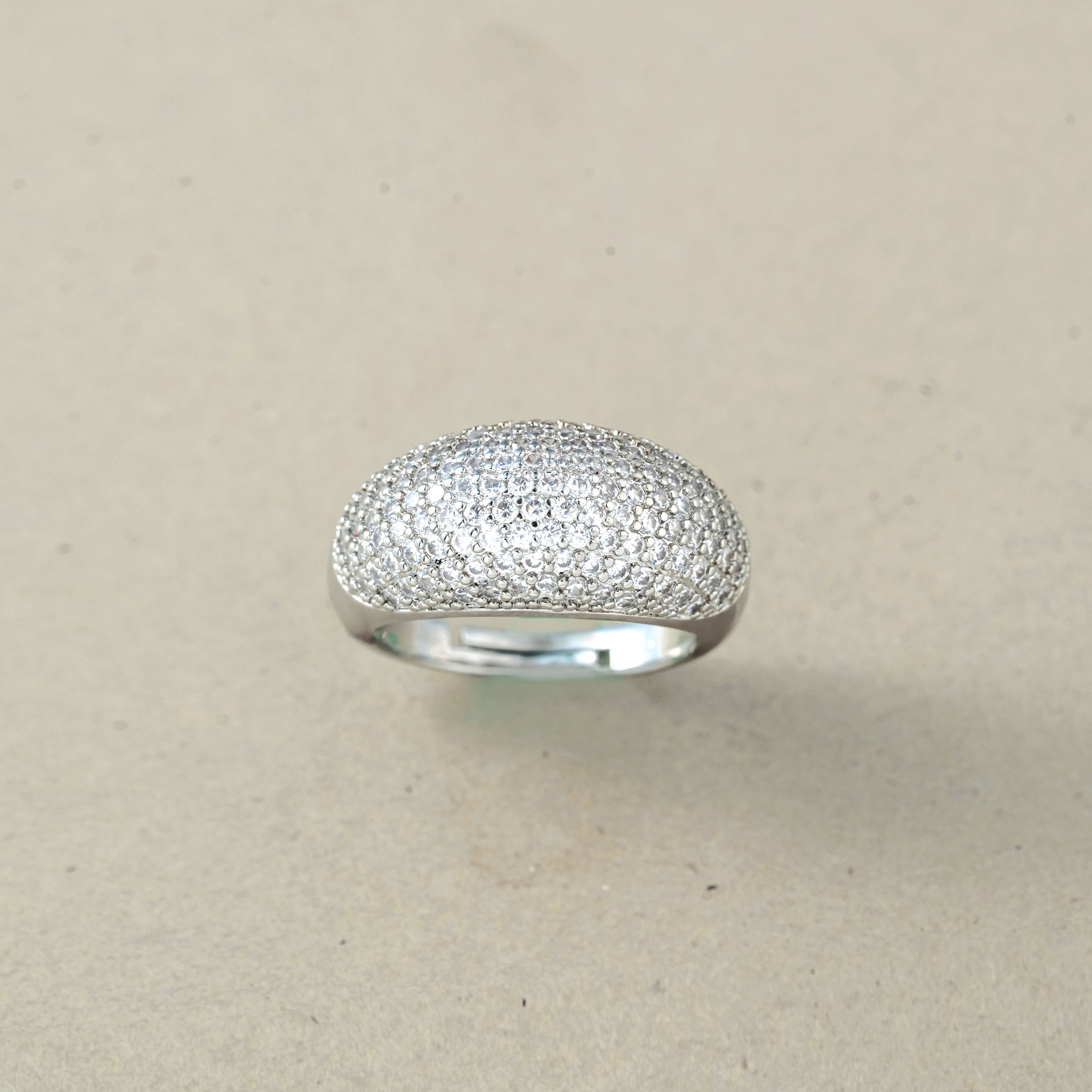 Elegant Silver Dimond Ring – Stylish Jewellery for Women & Girls